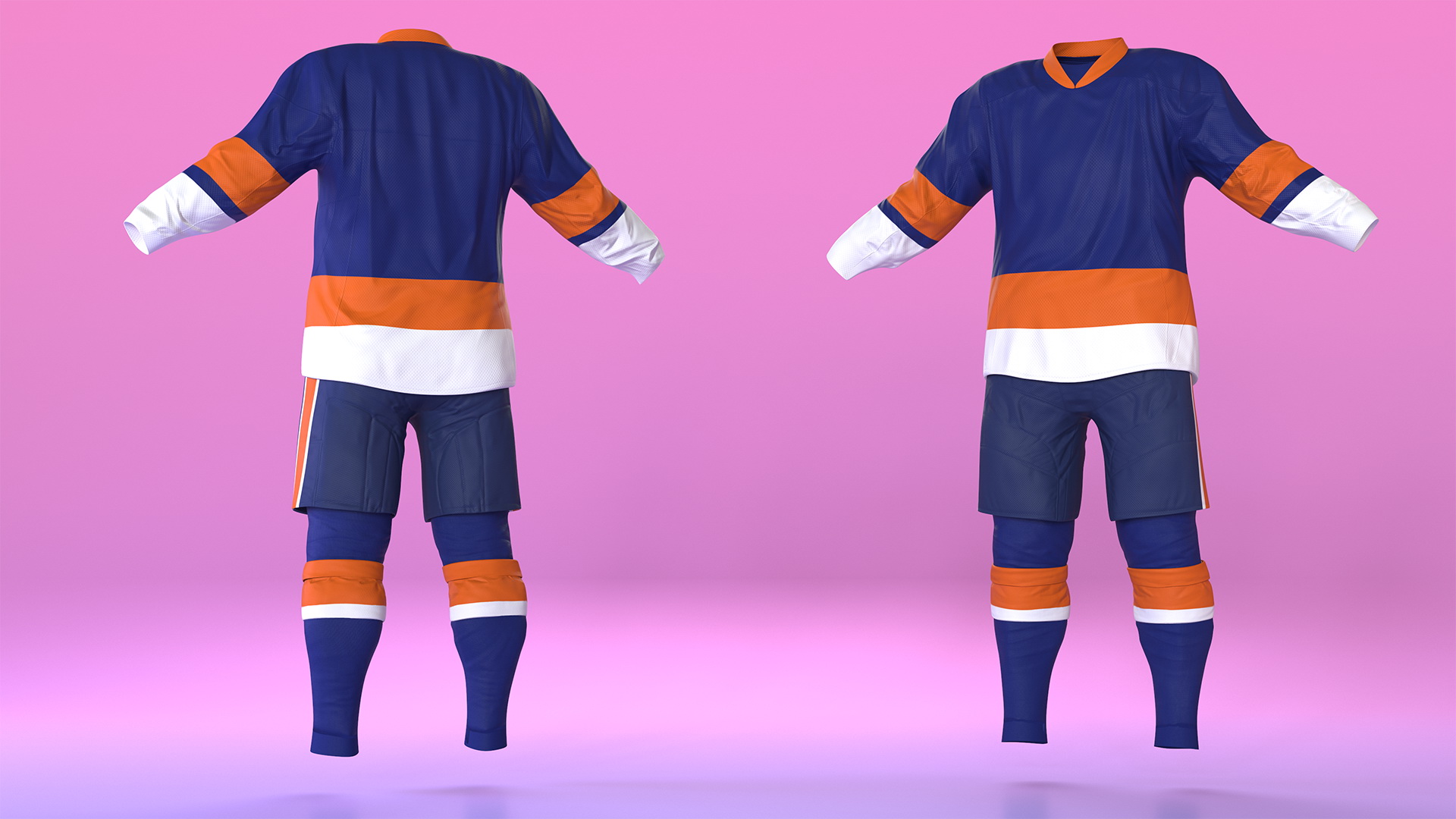 Hockey Clothes Blue 3D model