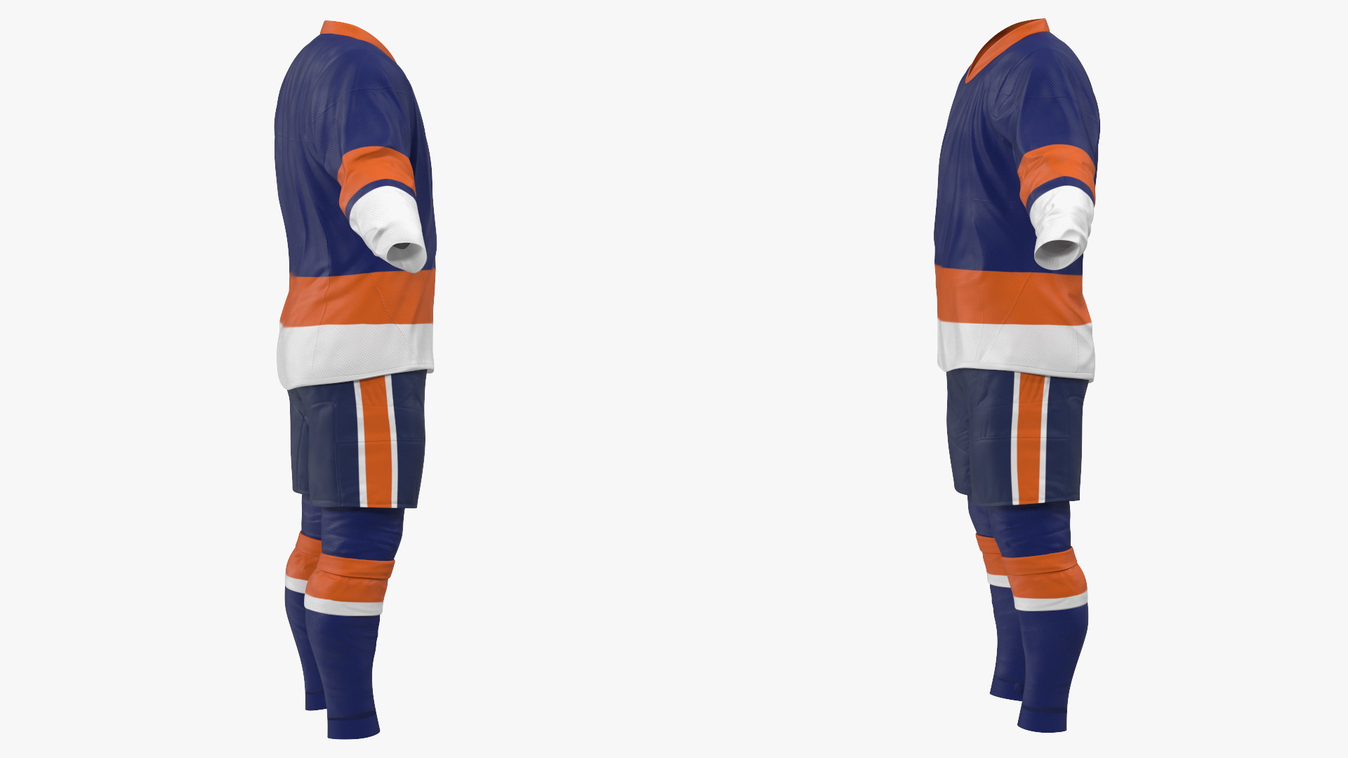 Hockey Clothes Blue 3D model