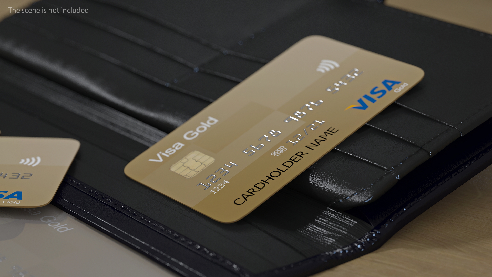 3D Visa Gold Credit Card