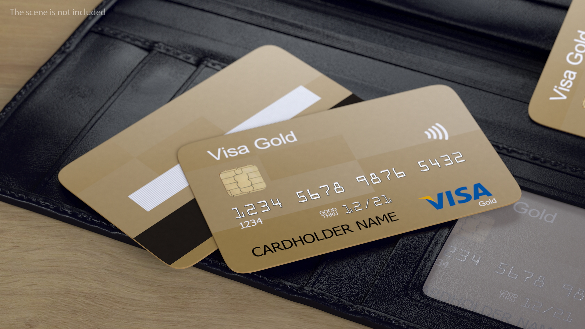 3D Visa Gold Credit Card