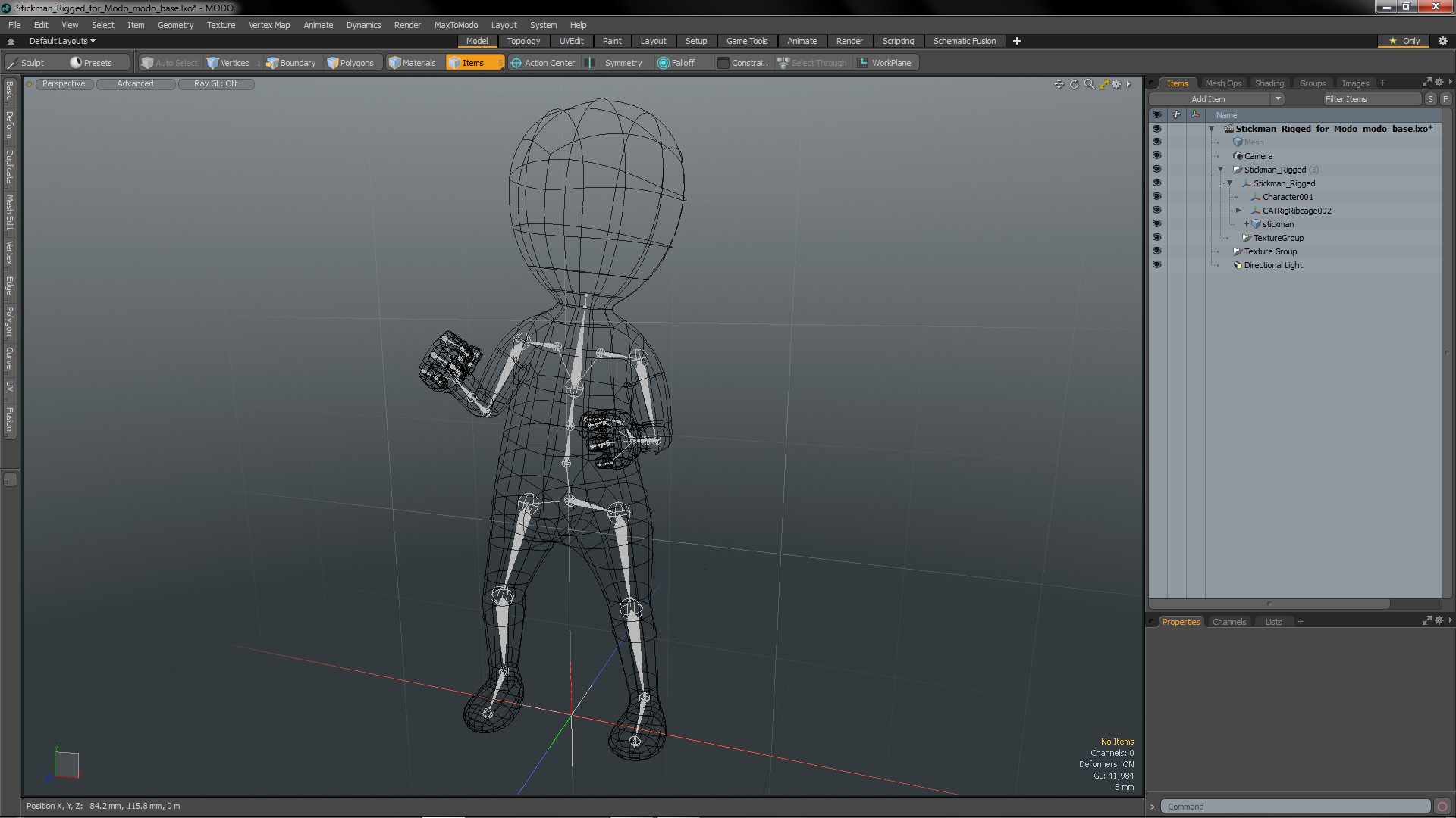 3D model Stickman Rigged