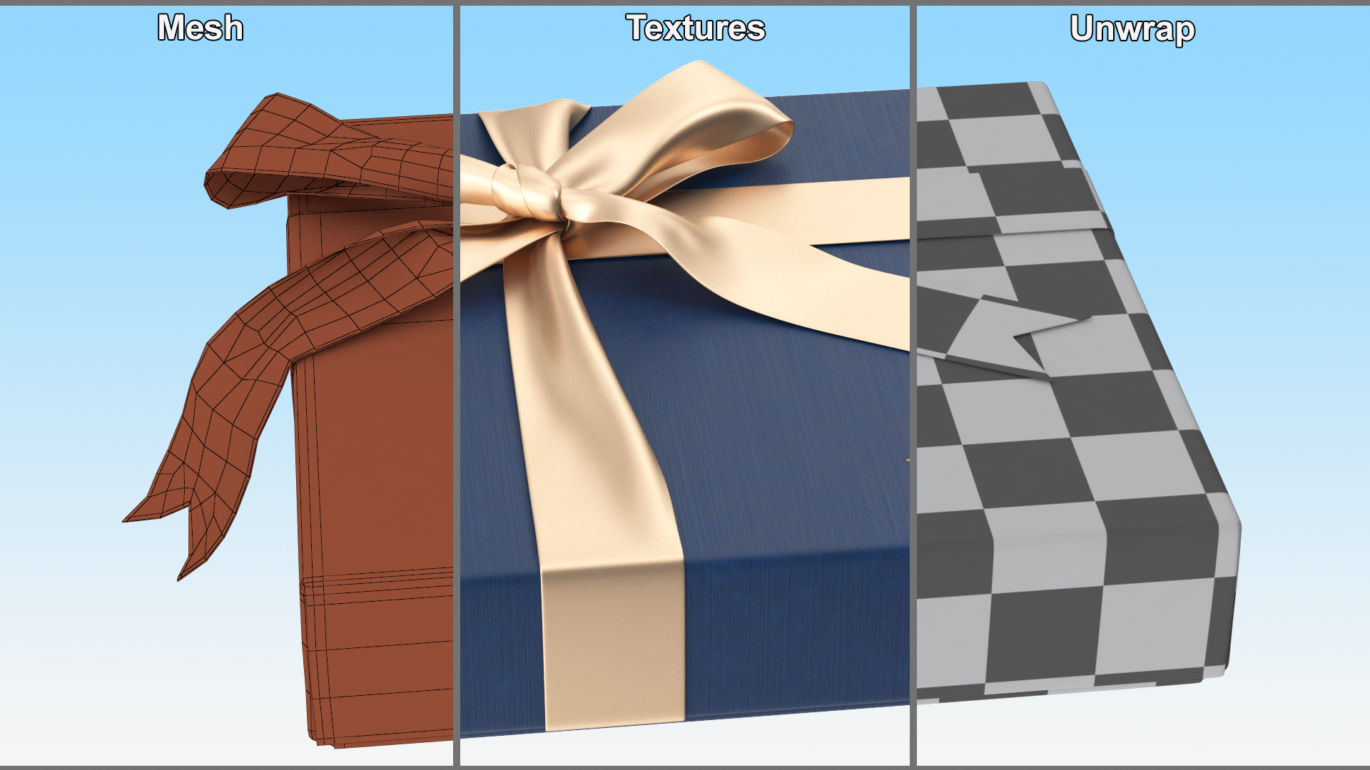 Gift Box Loncy Chocolates Closed 3D