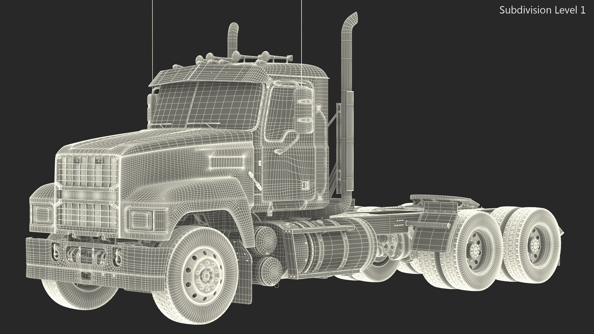 2025 Straight Truck Blue 3D model