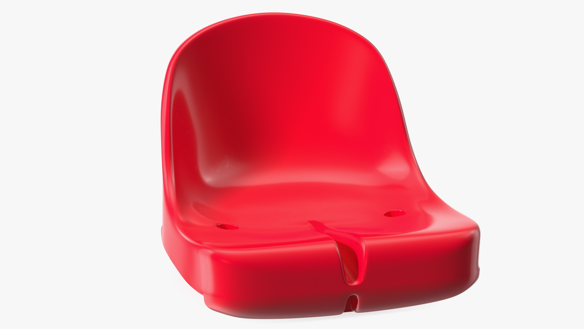 3D Plastic Sports Seat Red model