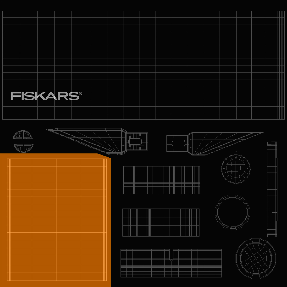 Fiskars Craft Knife 3D model