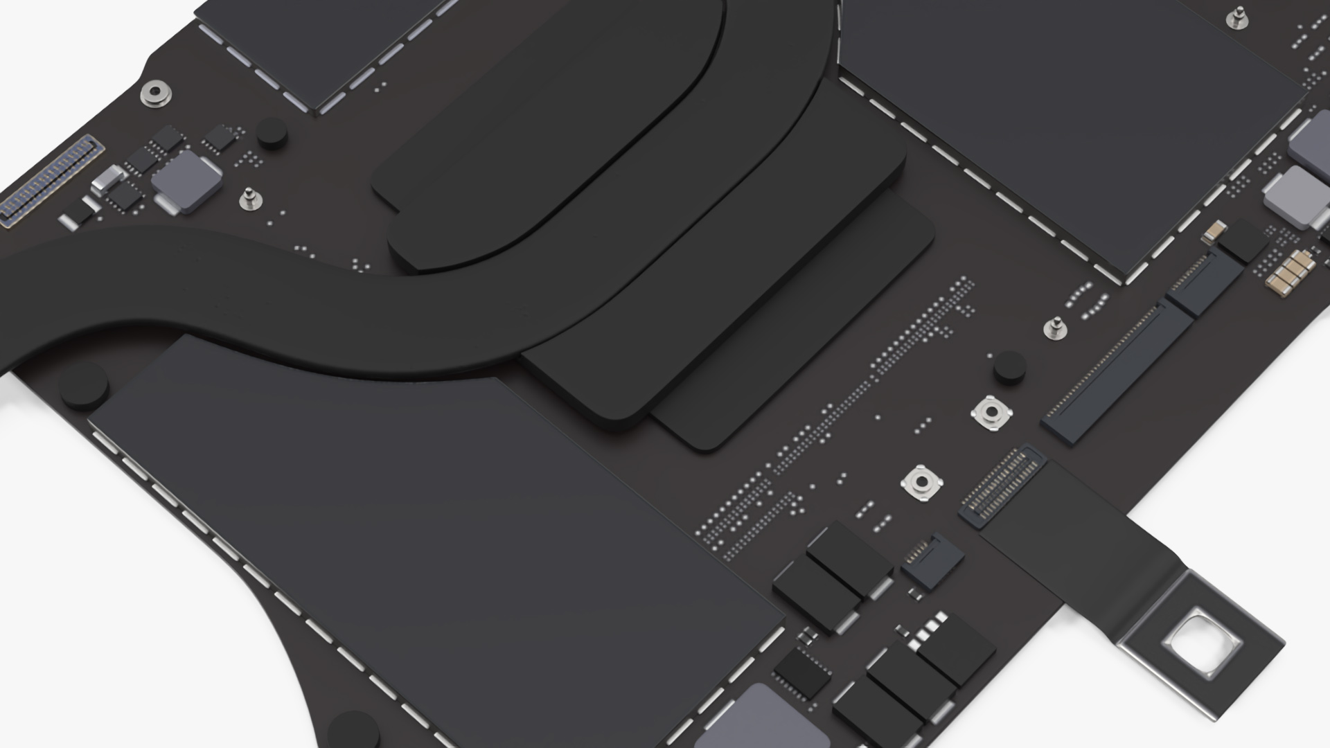 3D model Disassembled Laptop Parts