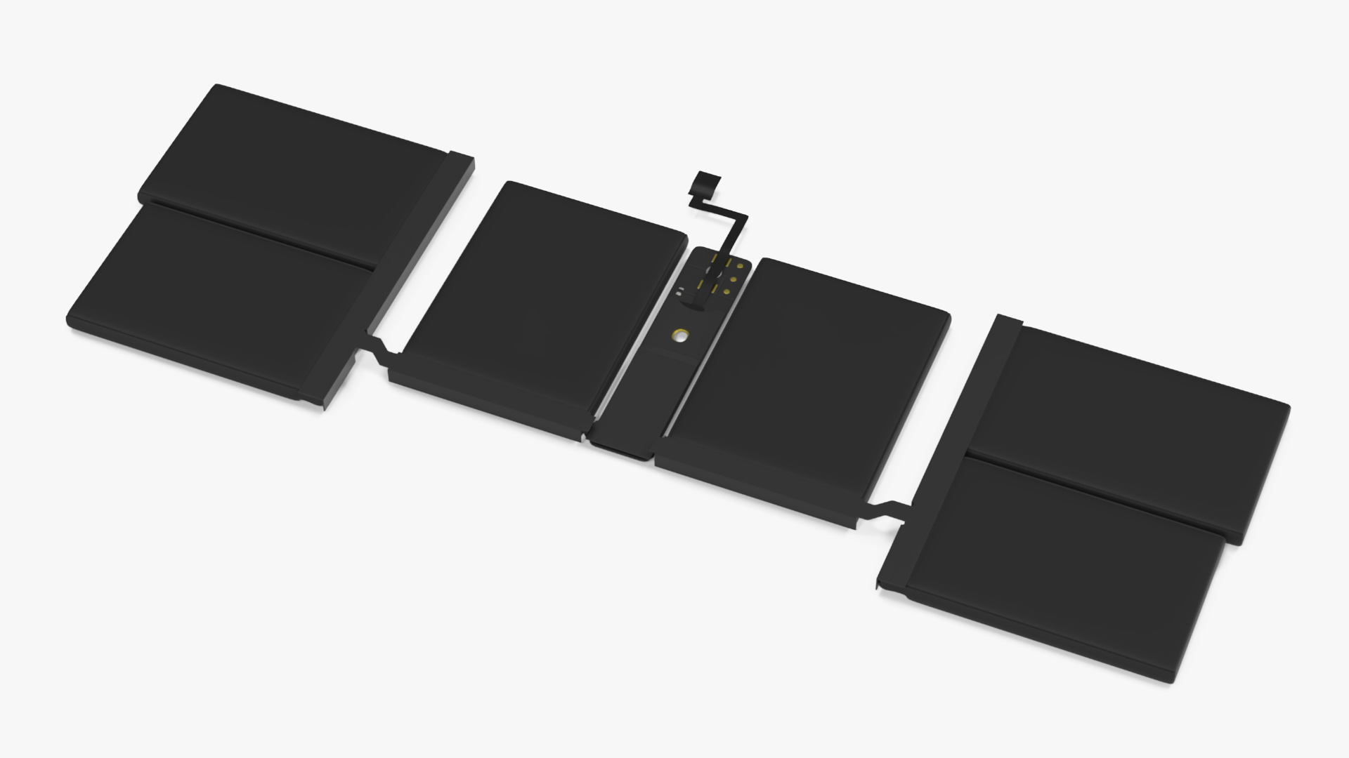 3D model Disassembled Laptop Parts