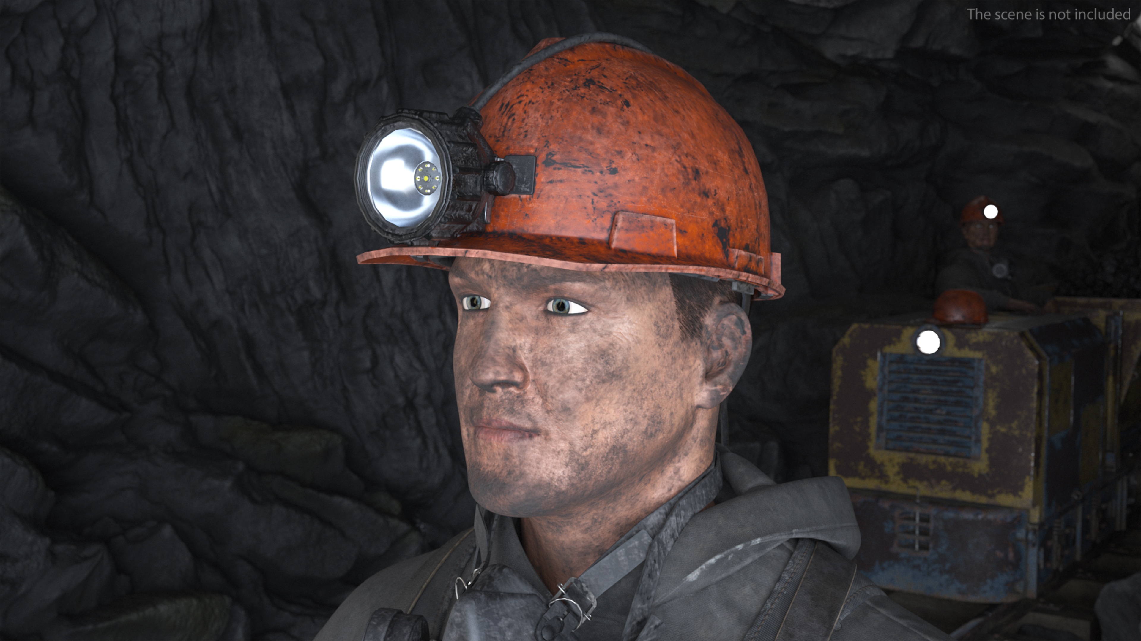 Miners Helmet Dirty 3D model