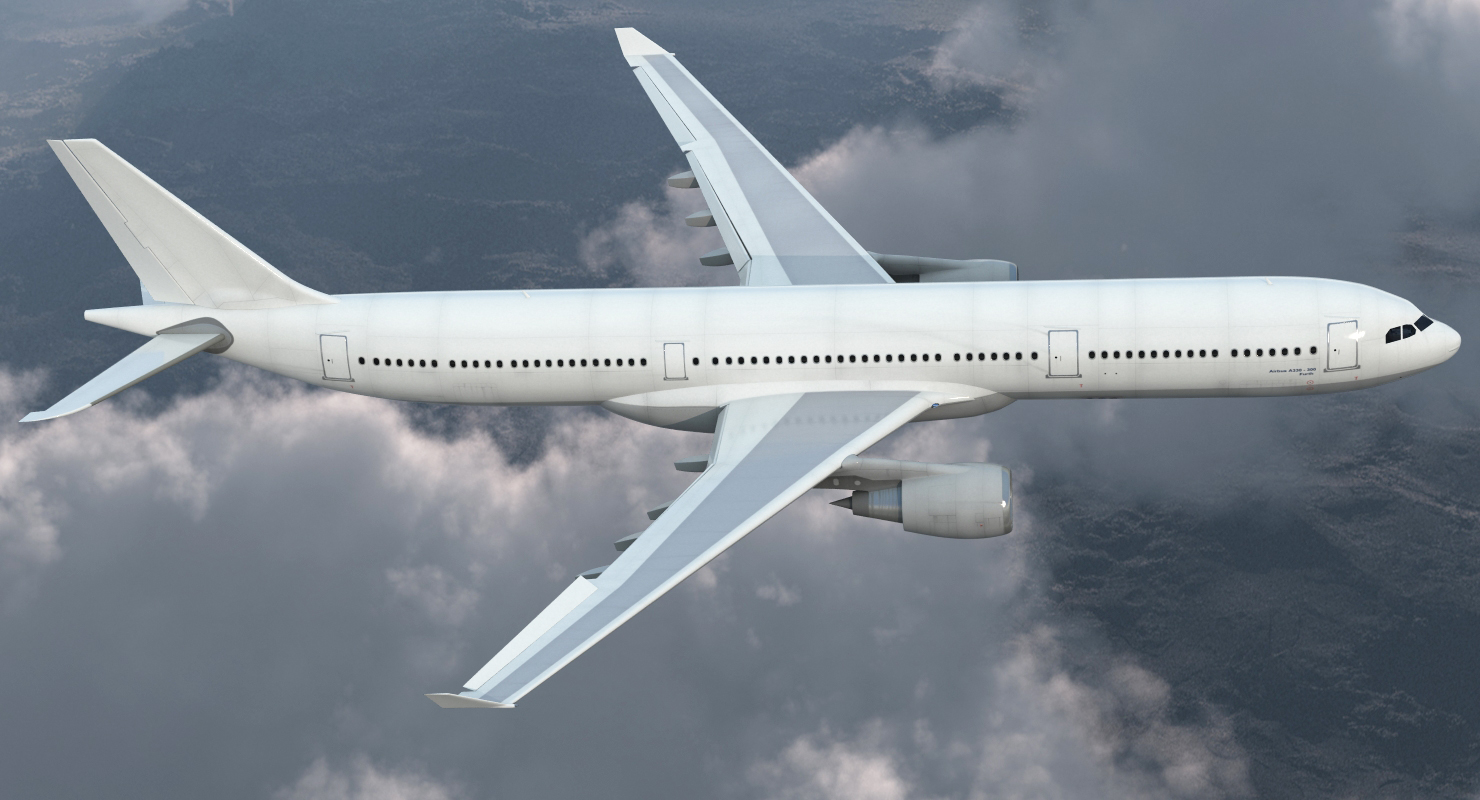 3D Jet Airliner Airbus A330 300 Generic