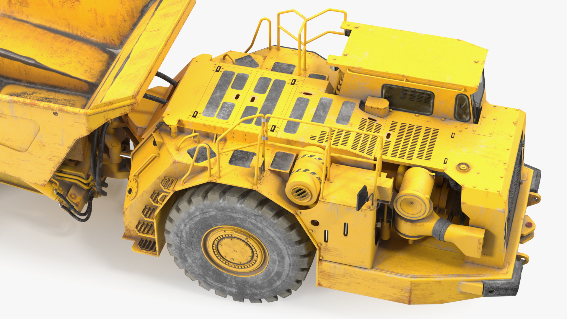 3D model Underground Mining Truck Dirty