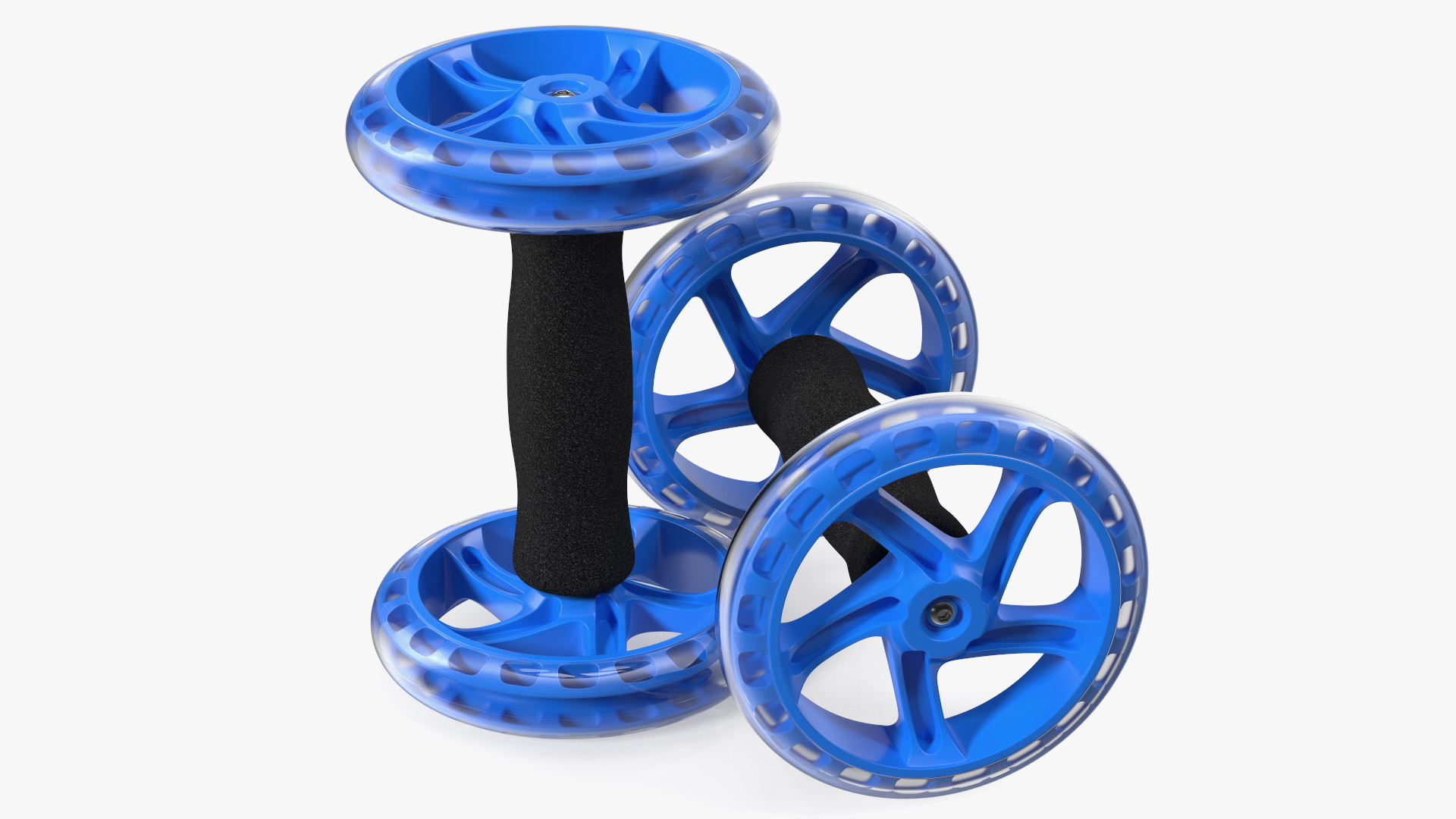 Pair of Ab Wheel Rollers 3D model