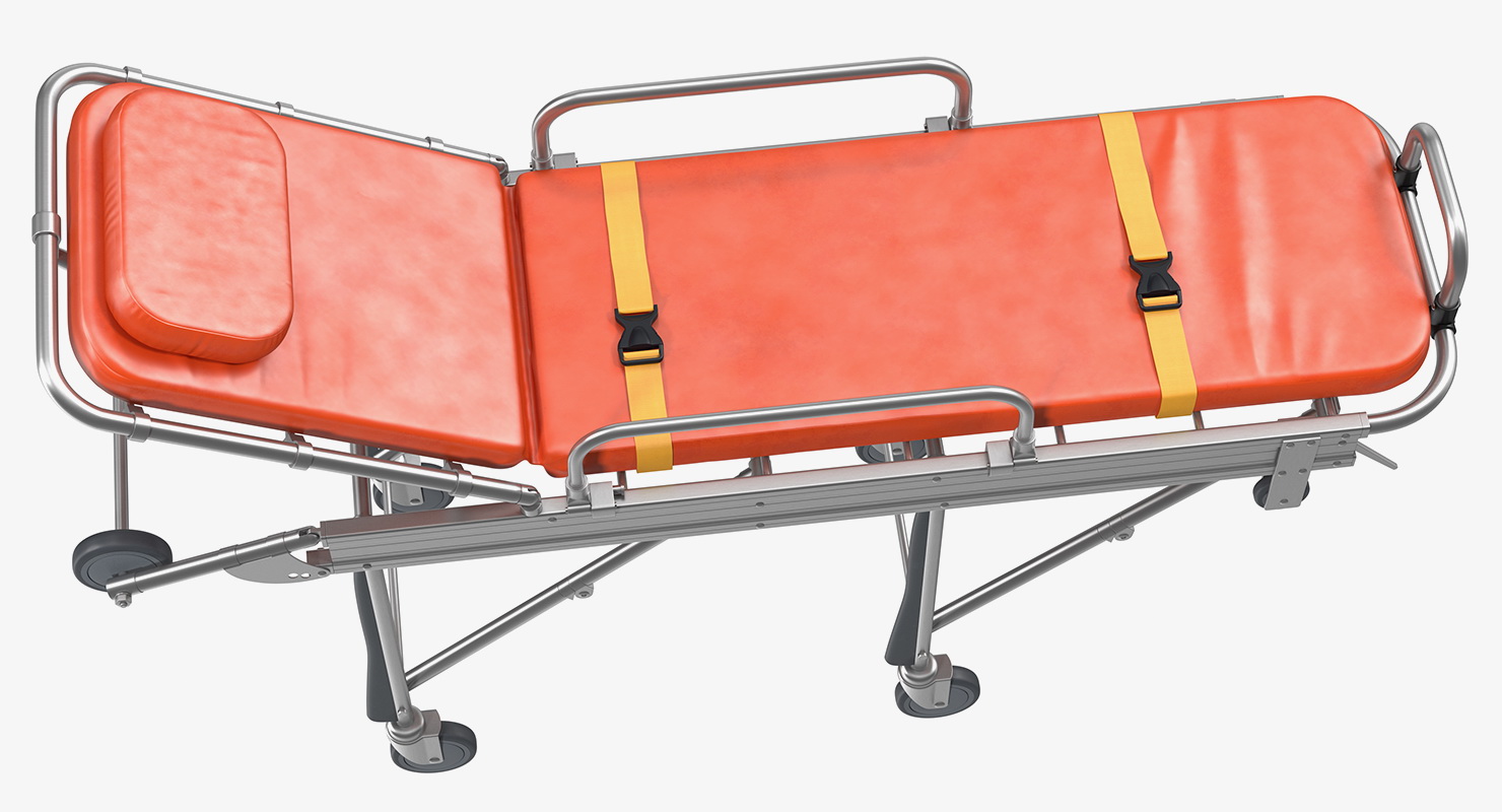 Transport Ambulance Stretcher Trolley 3D