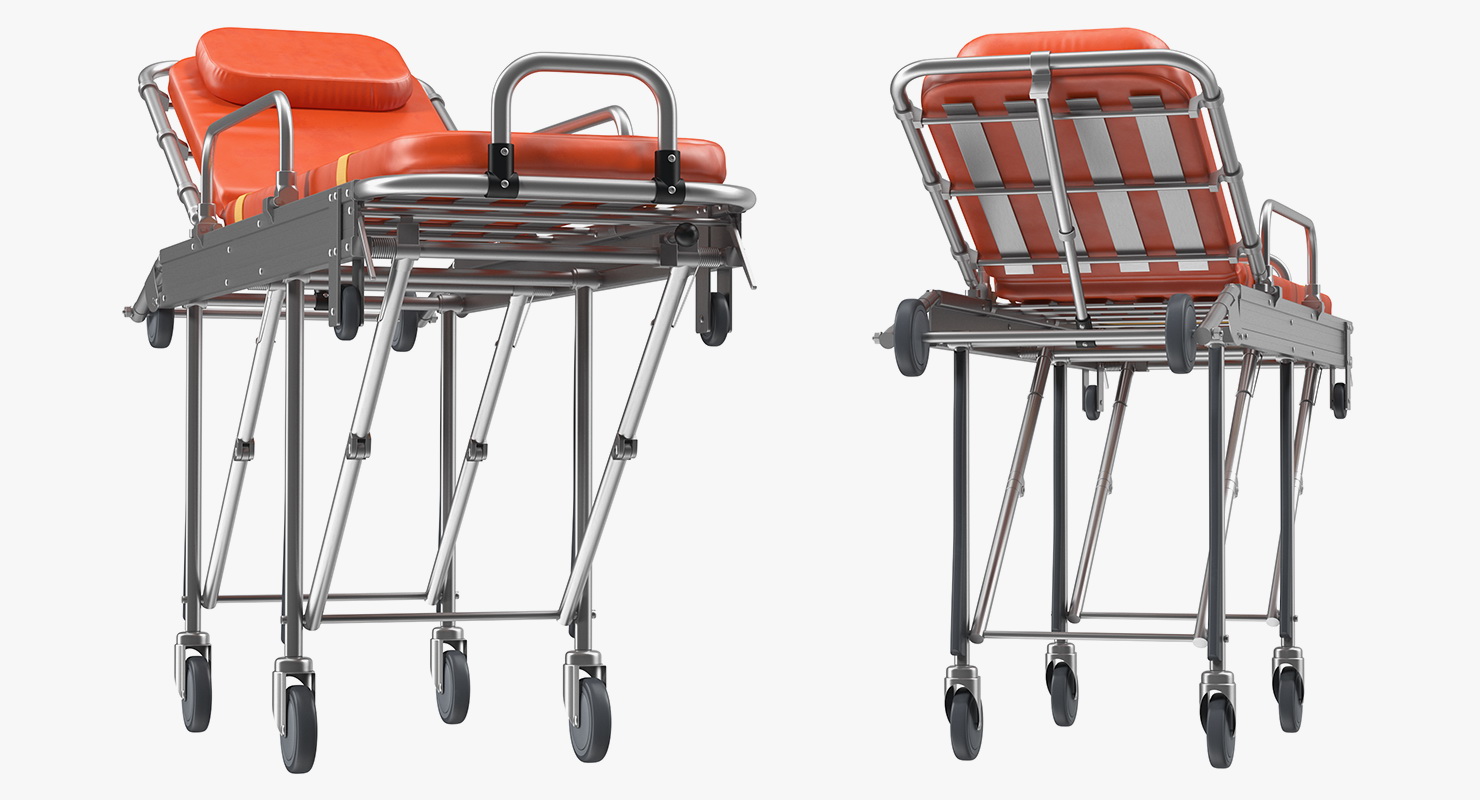 Transport Ambulance Stretcher Trolley 3D