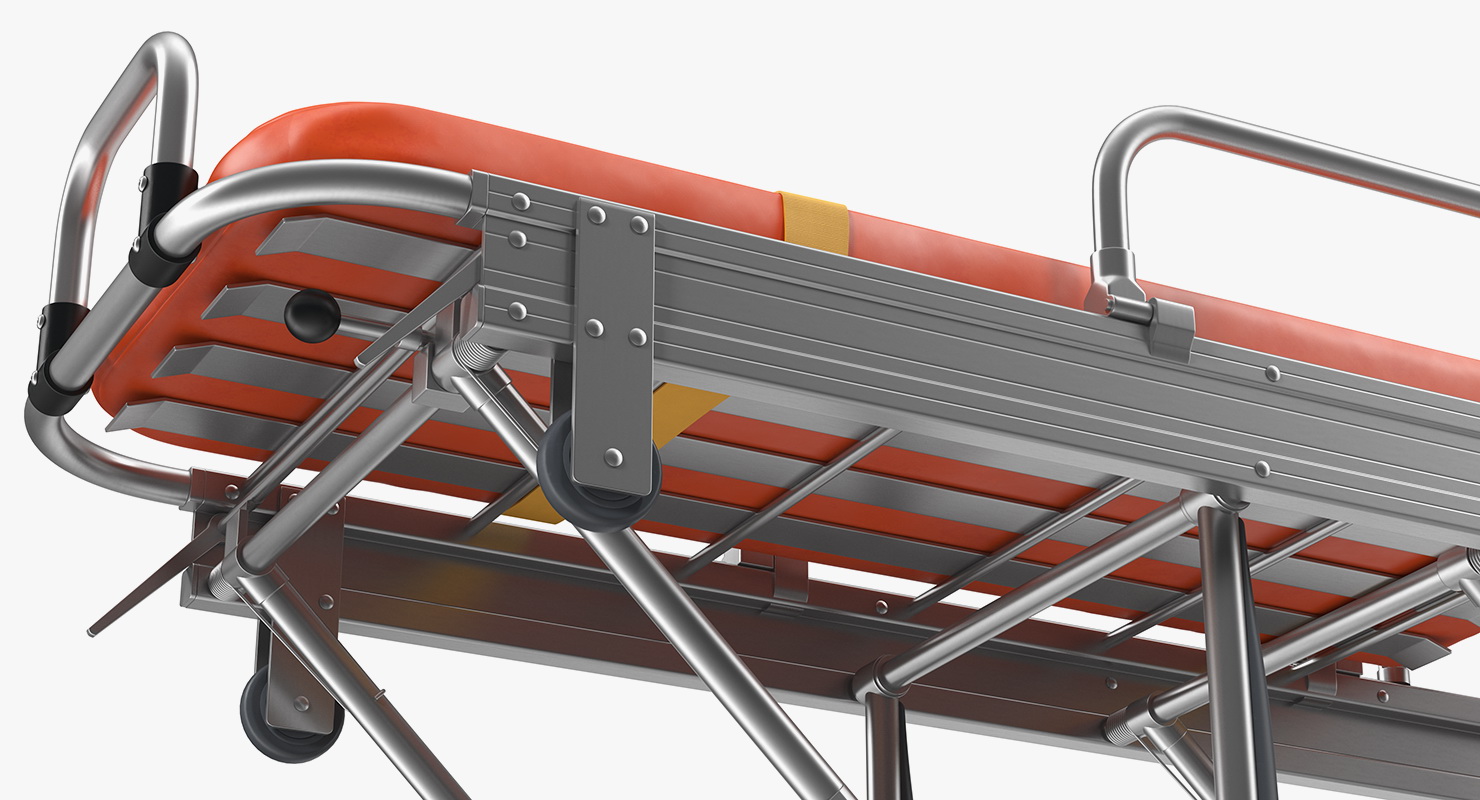 Transport Ambulance Stretcher Trolley 3D