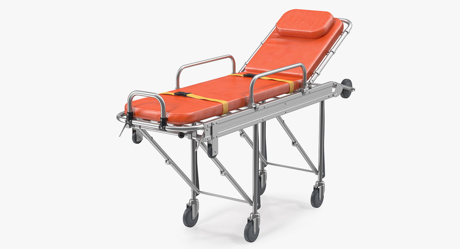 Transport Ambulance Stretcher Trolley 3D