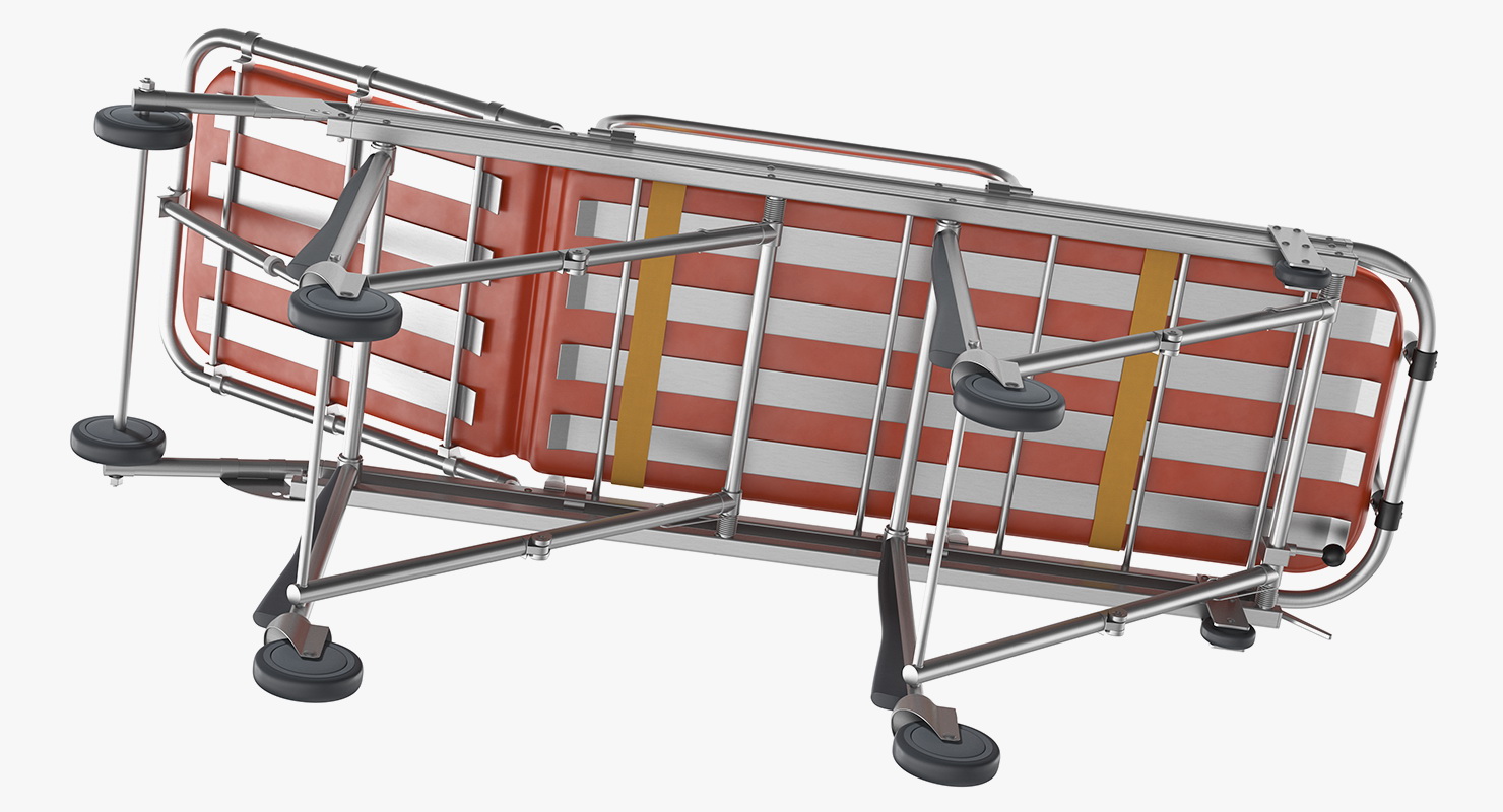 Transport Ambulance Stretcher Trolley 3D