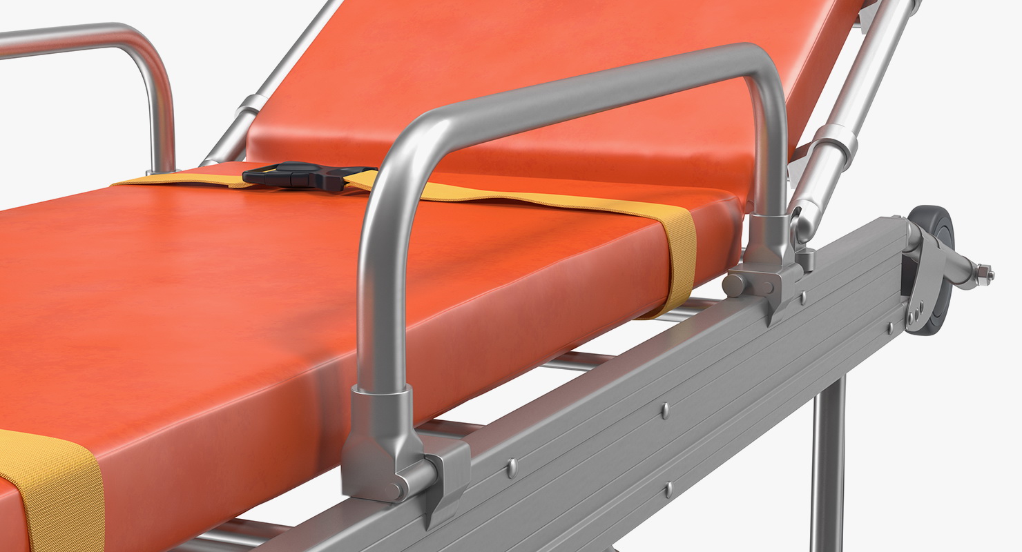 Transport Ambulance Stretcher Trolley 3D