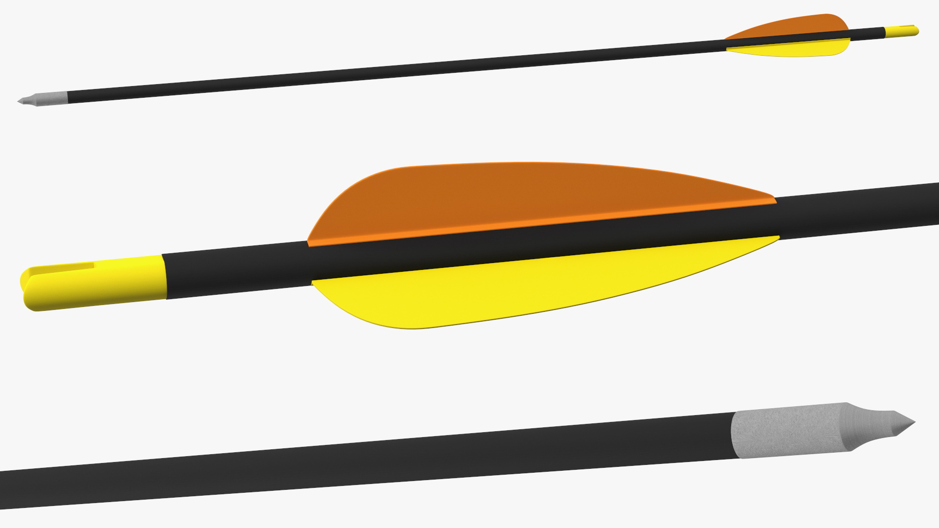 3D model Hunting Arrow Carbon