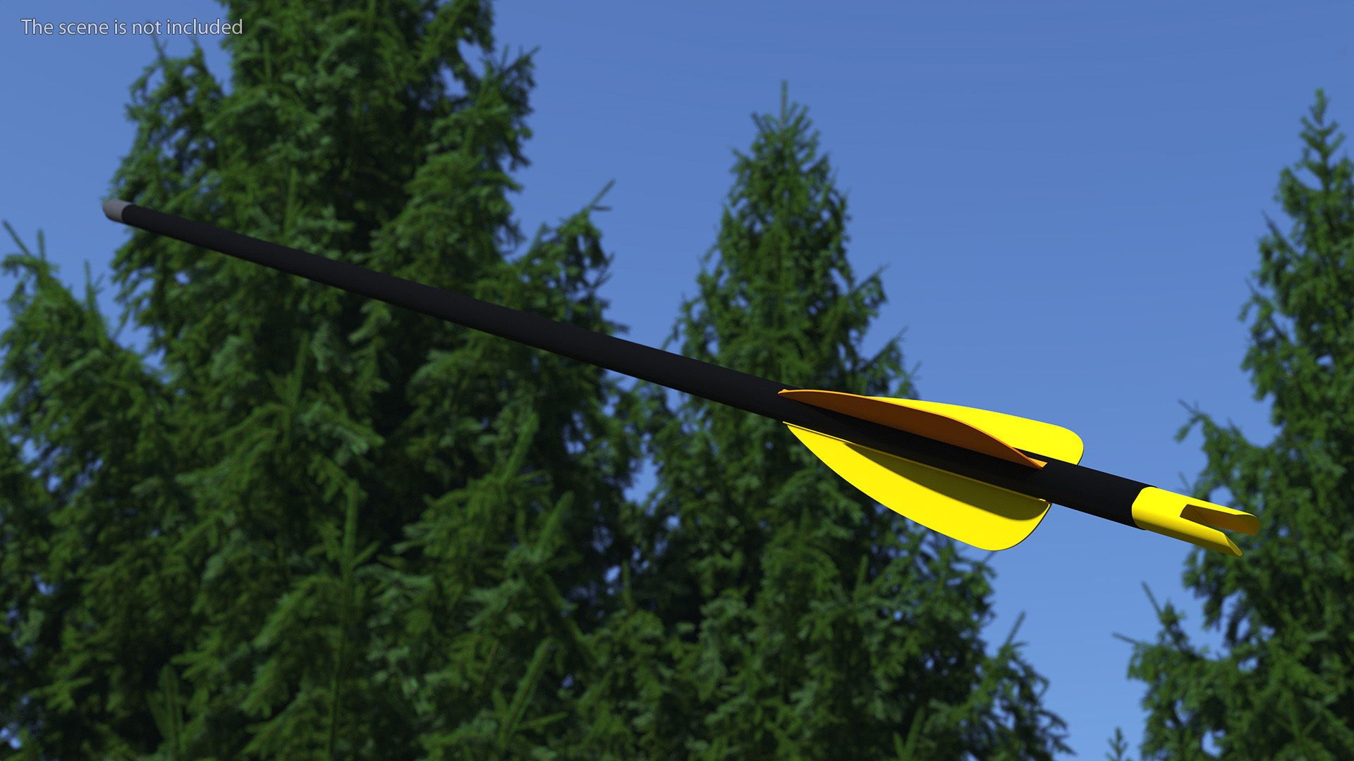 3D model Hunting Arrow Carbon