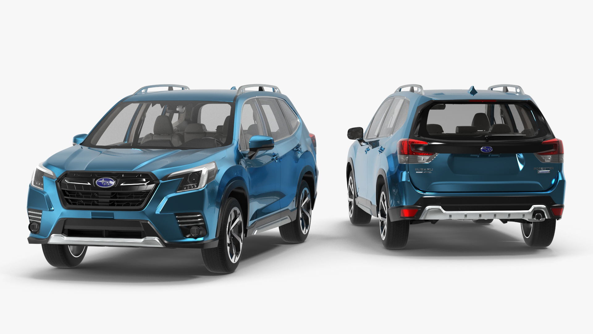 3D model Subaru Forester 2022 Blue