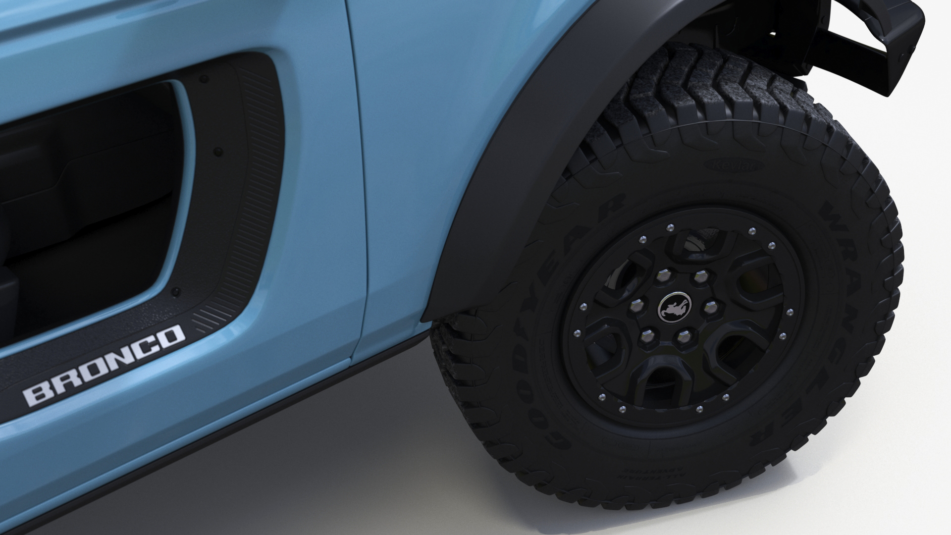 3D model Ford Bronco Two Door Area 51 Rigged