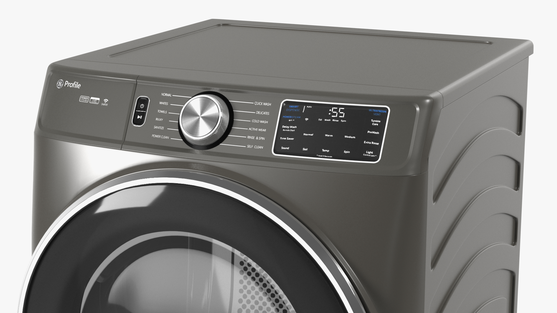 3D Washer and Dryer Set Profile Grey model