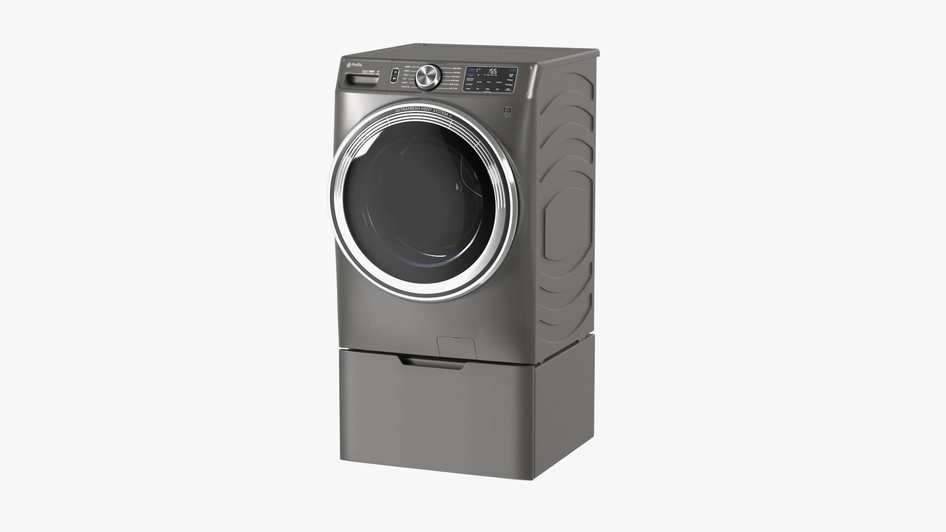 3D Washer and Dryer Set Profile Grey model