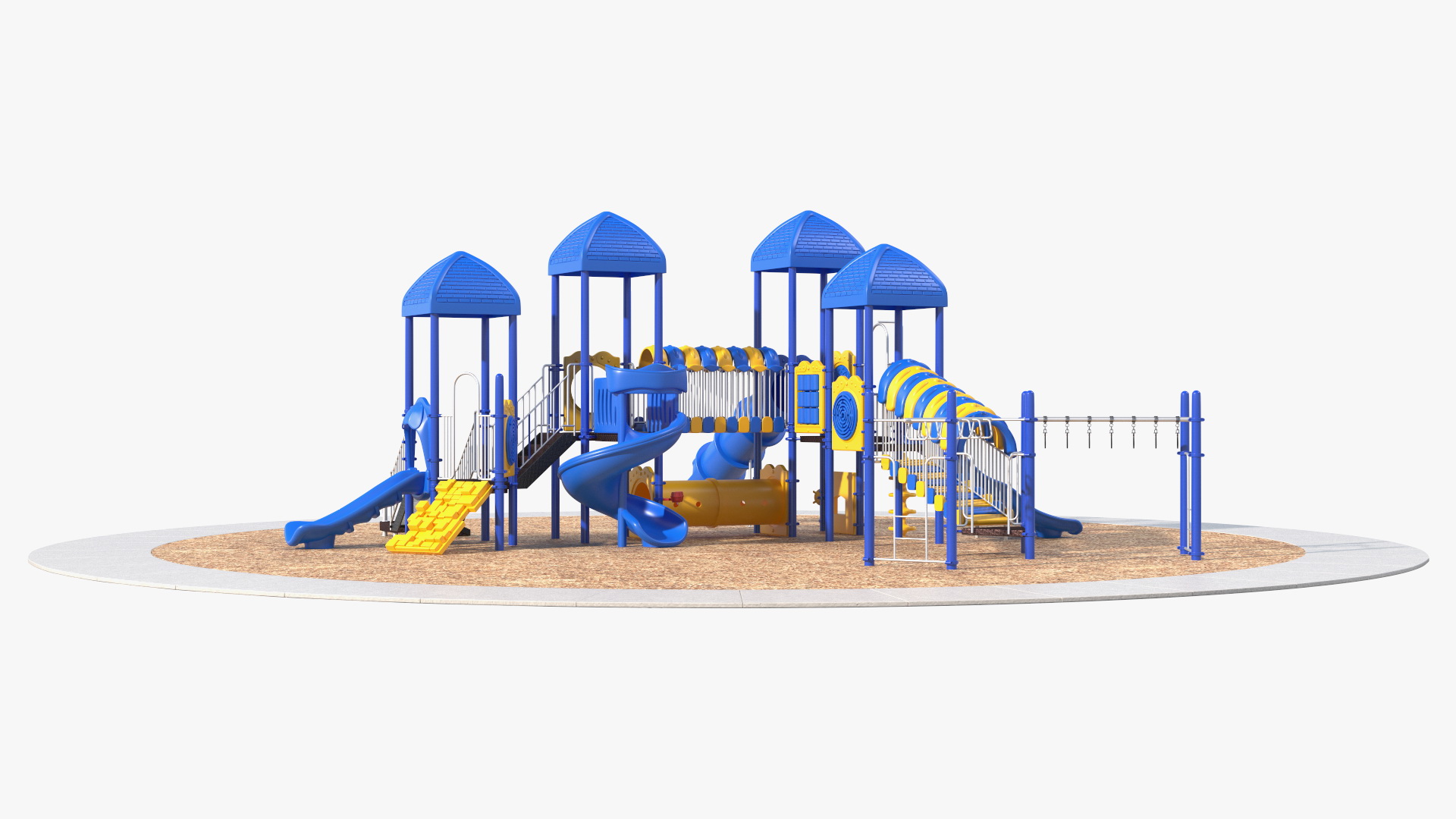 Outdoor Commercial Grade Play Equipment 3D model