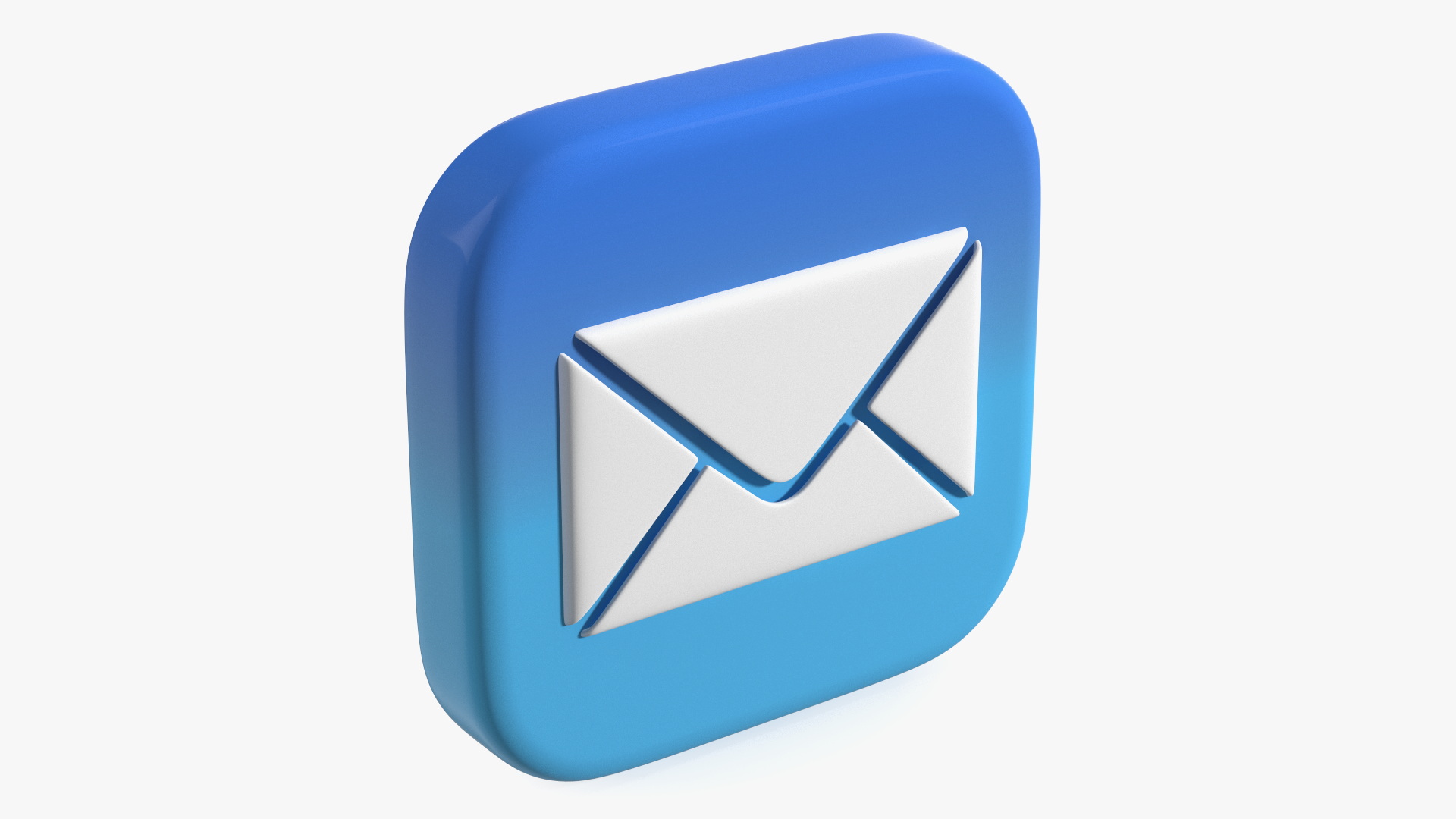 3D model iPhone iOS Mail Icon