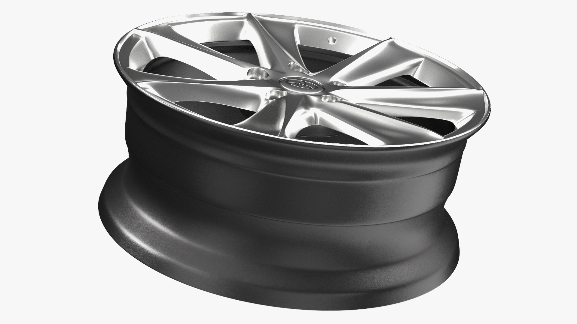 Toyota Silver Car Wheel Rim 3D