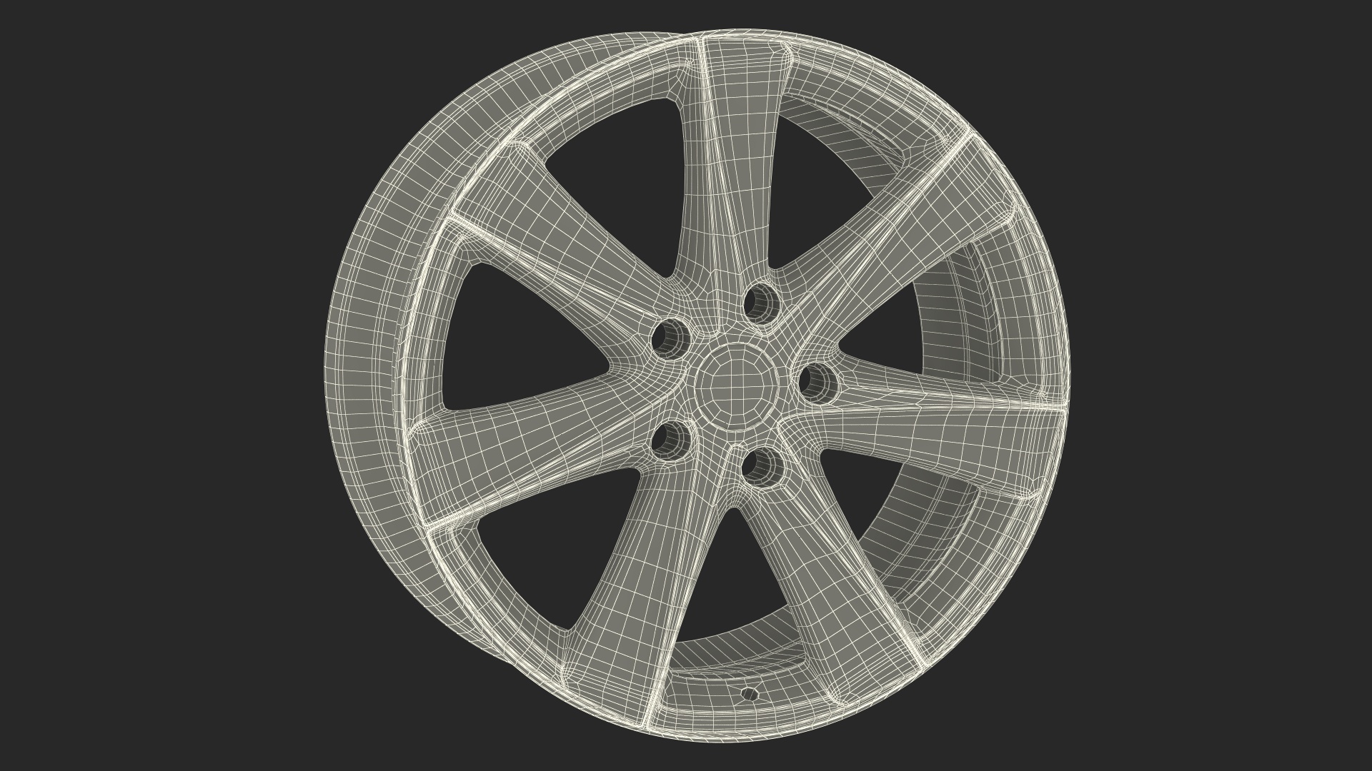 Toyota Silver Car Wheel Rim 3D