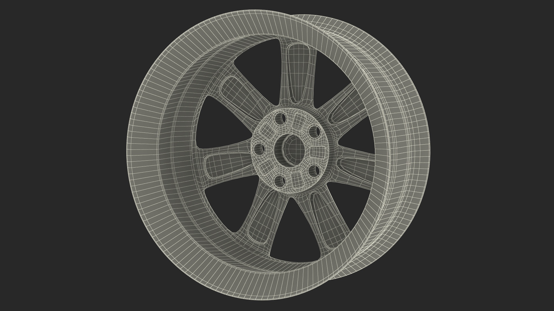 Toyota Silver Car Wheel Rim 3D