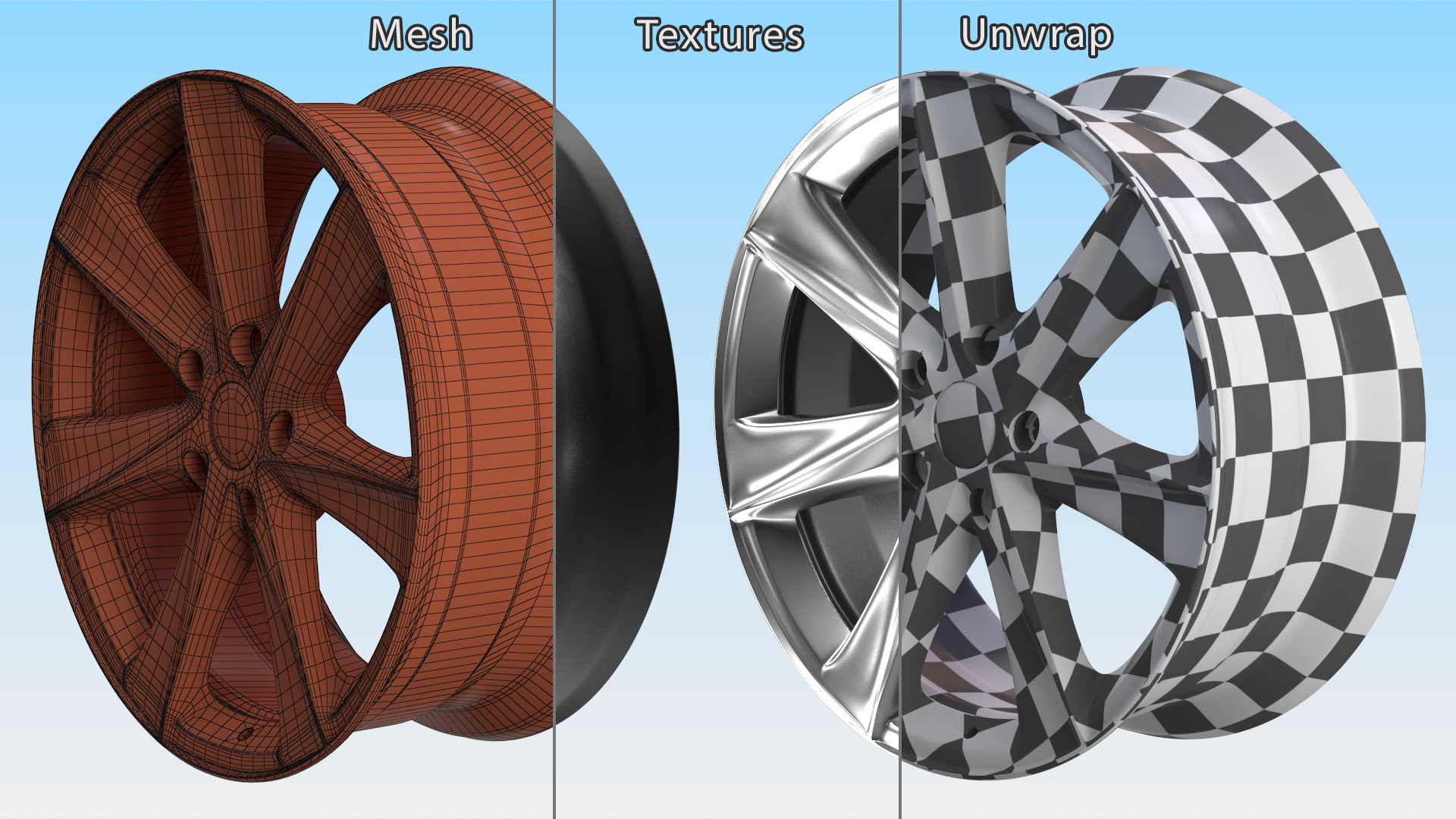 Toyota Silver Car Wheel Rim 3D