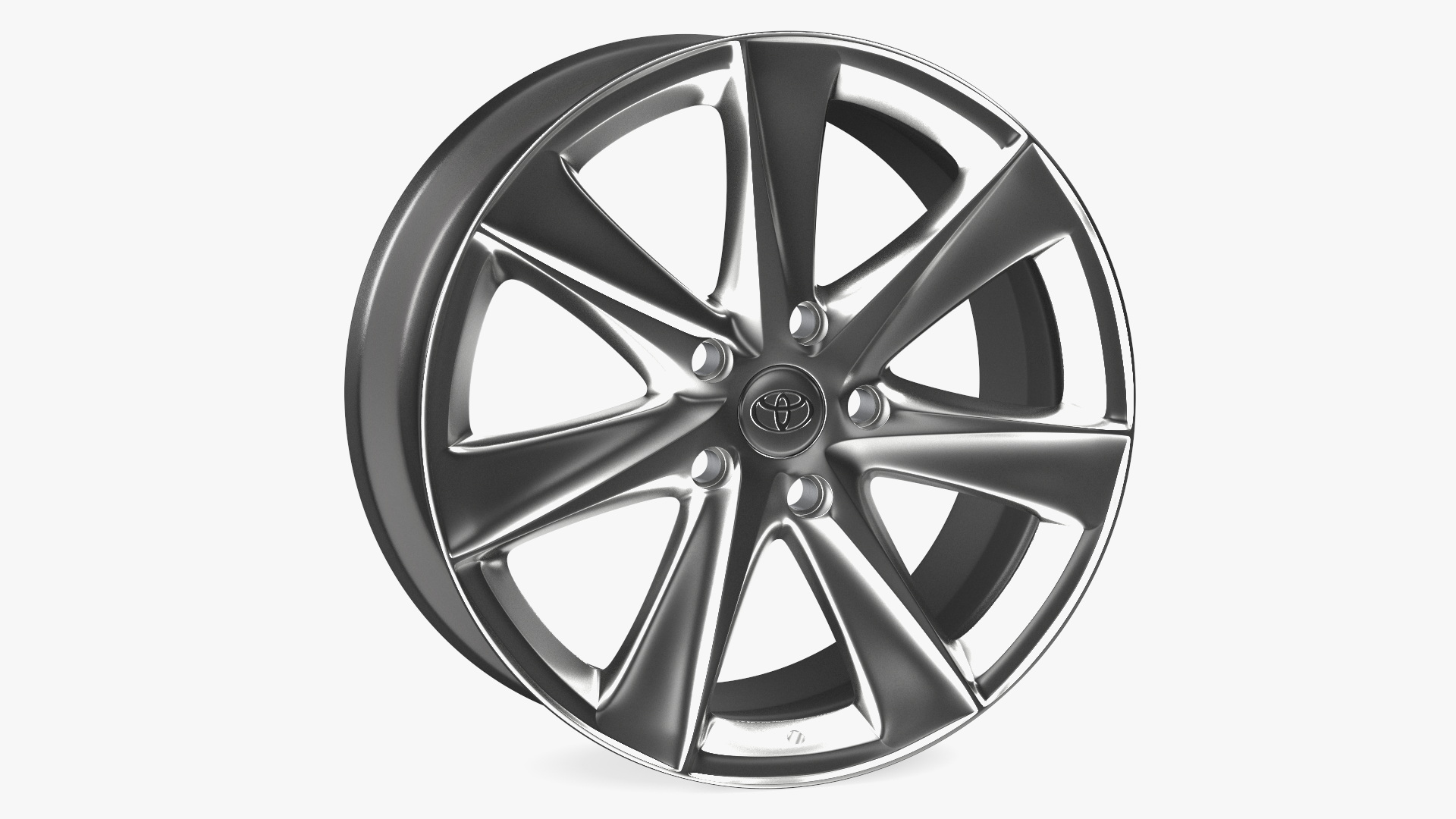 Toyota Silver Car Wheel Rim 3D