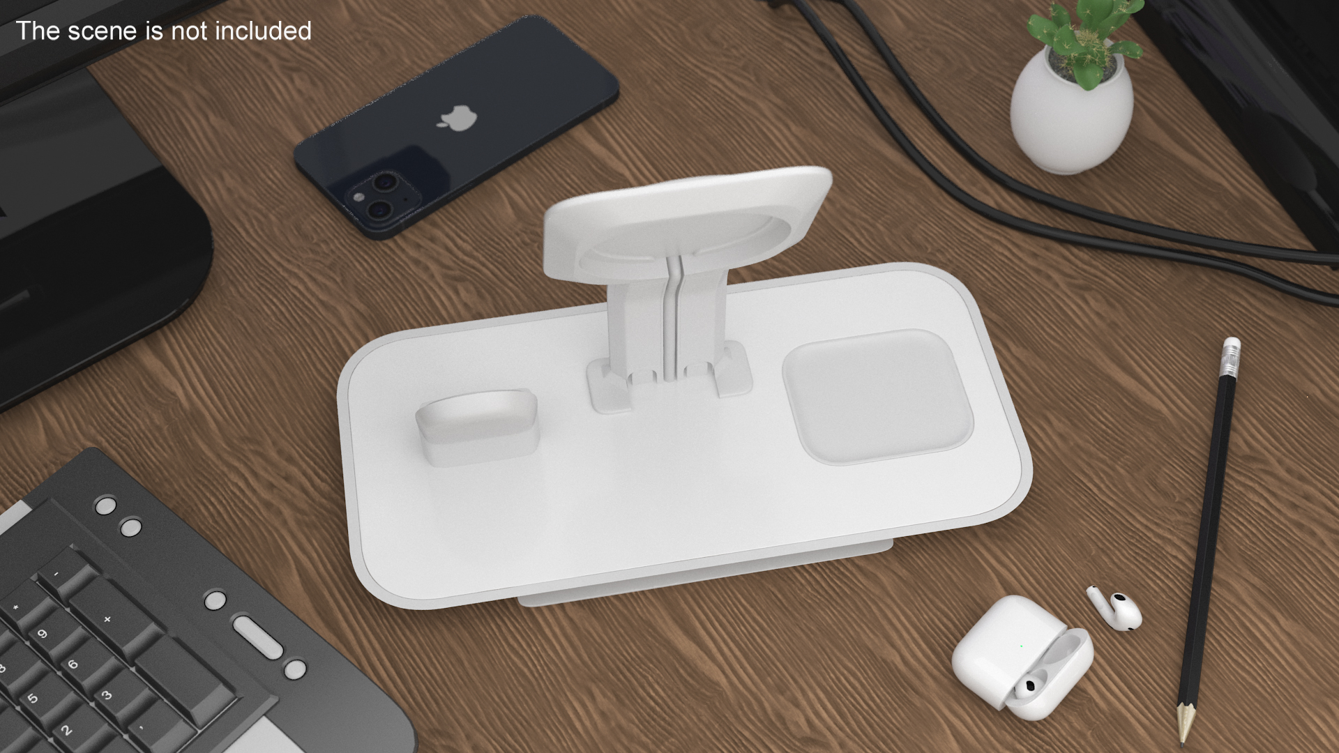 Mophie 3-in-1 Stand for MagSafe Charger 3D model