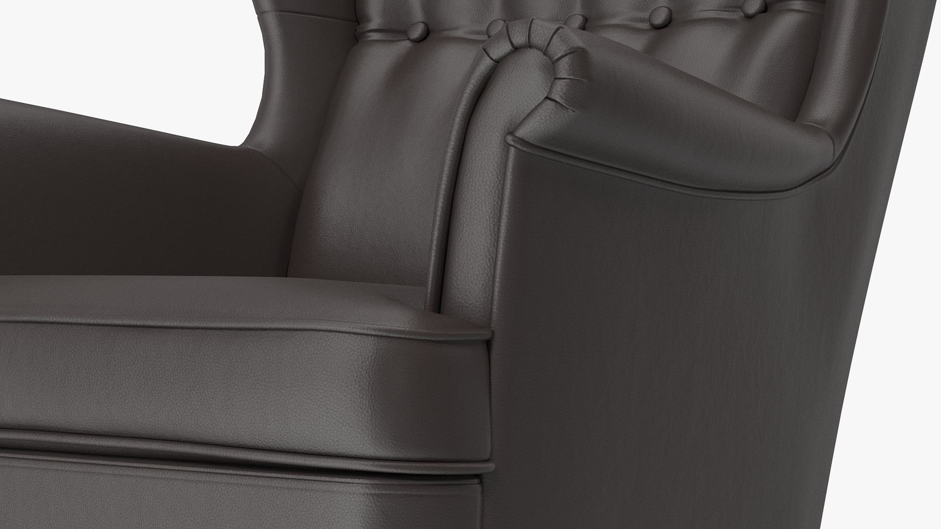 3D Leather Strandmon Wing Chair model