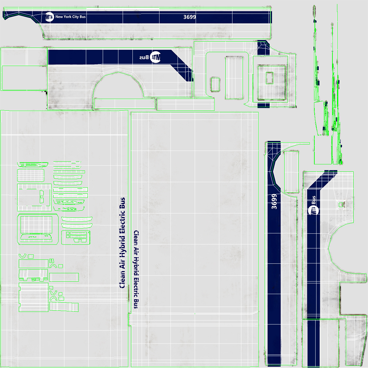 City Transit Bus MTA Q53 3D model