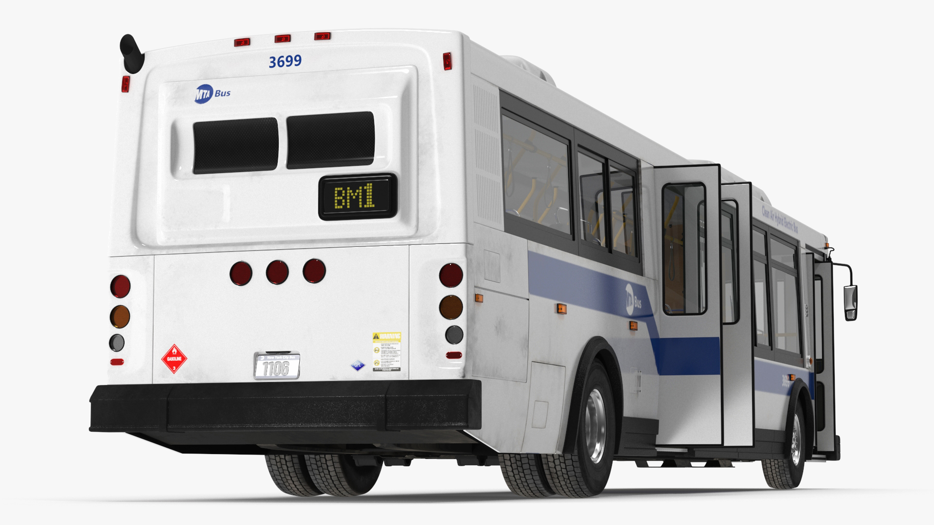 City Transit Bus MTA Q53 3D model