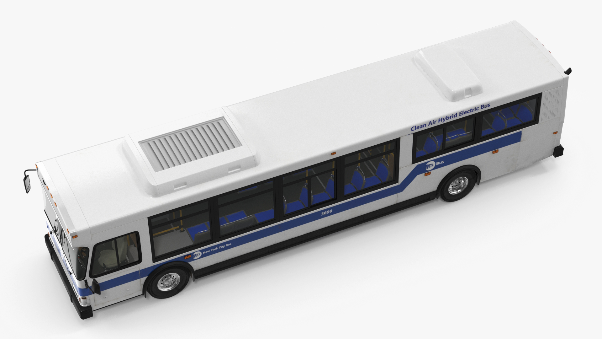 City Transit Bus MTA Q53 3D model