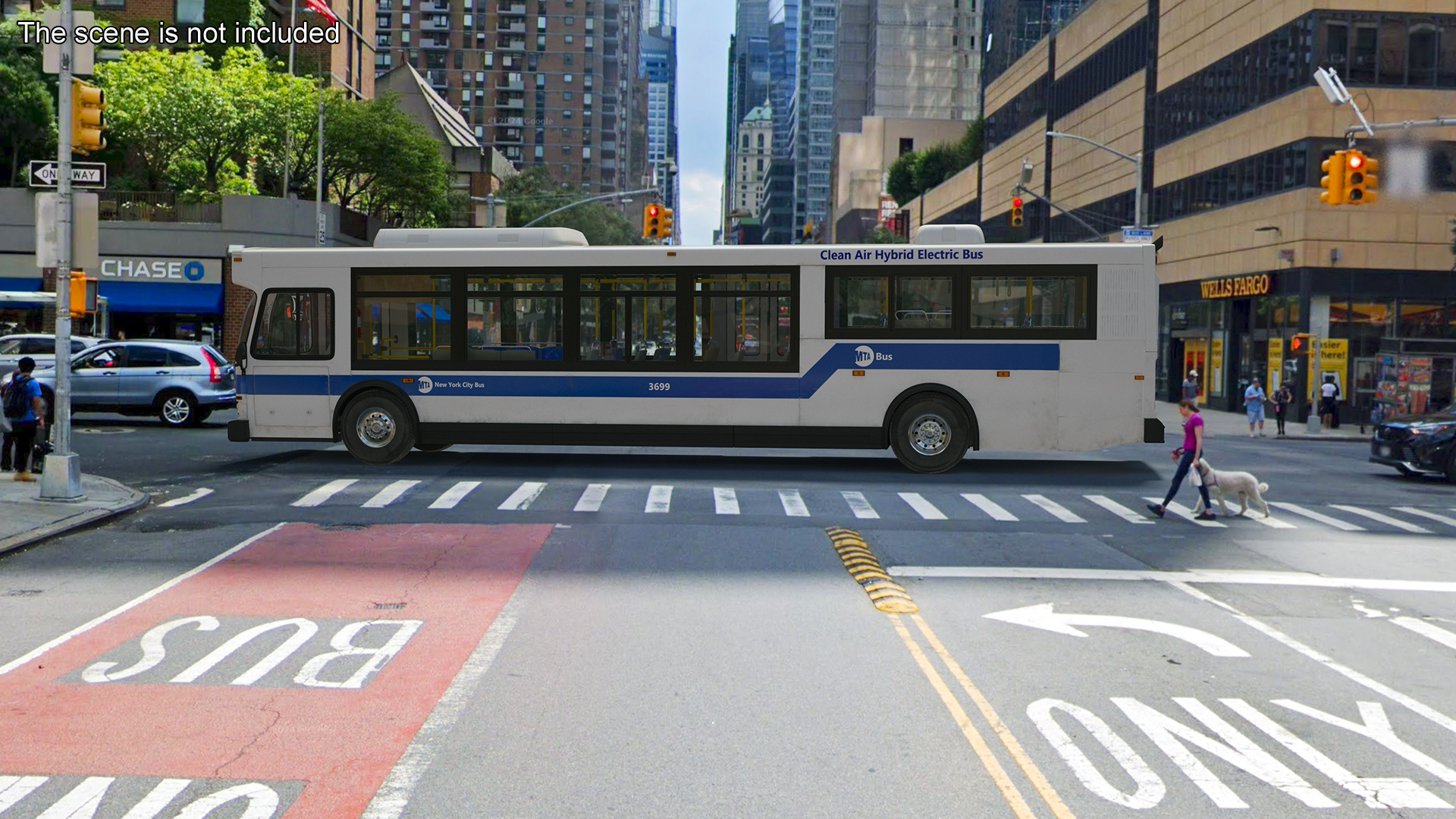 City Transit Bus MTA Q53 3D model