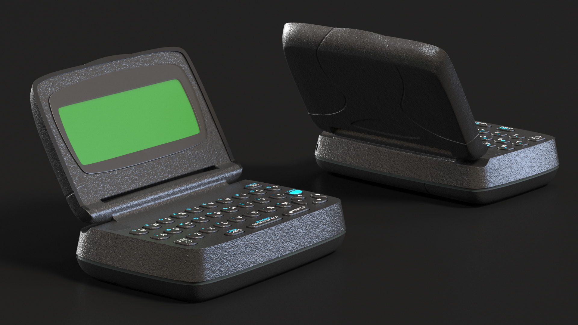 Two-Way Pager with Screen Off 3D model