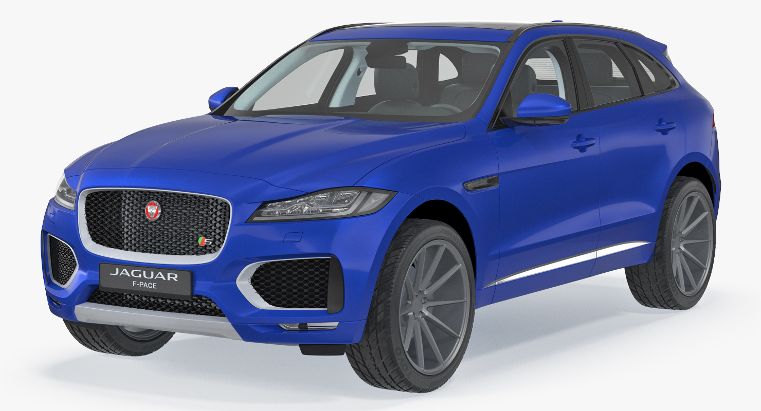 Jaguar F Pace 2017 Simple Interior 3D model