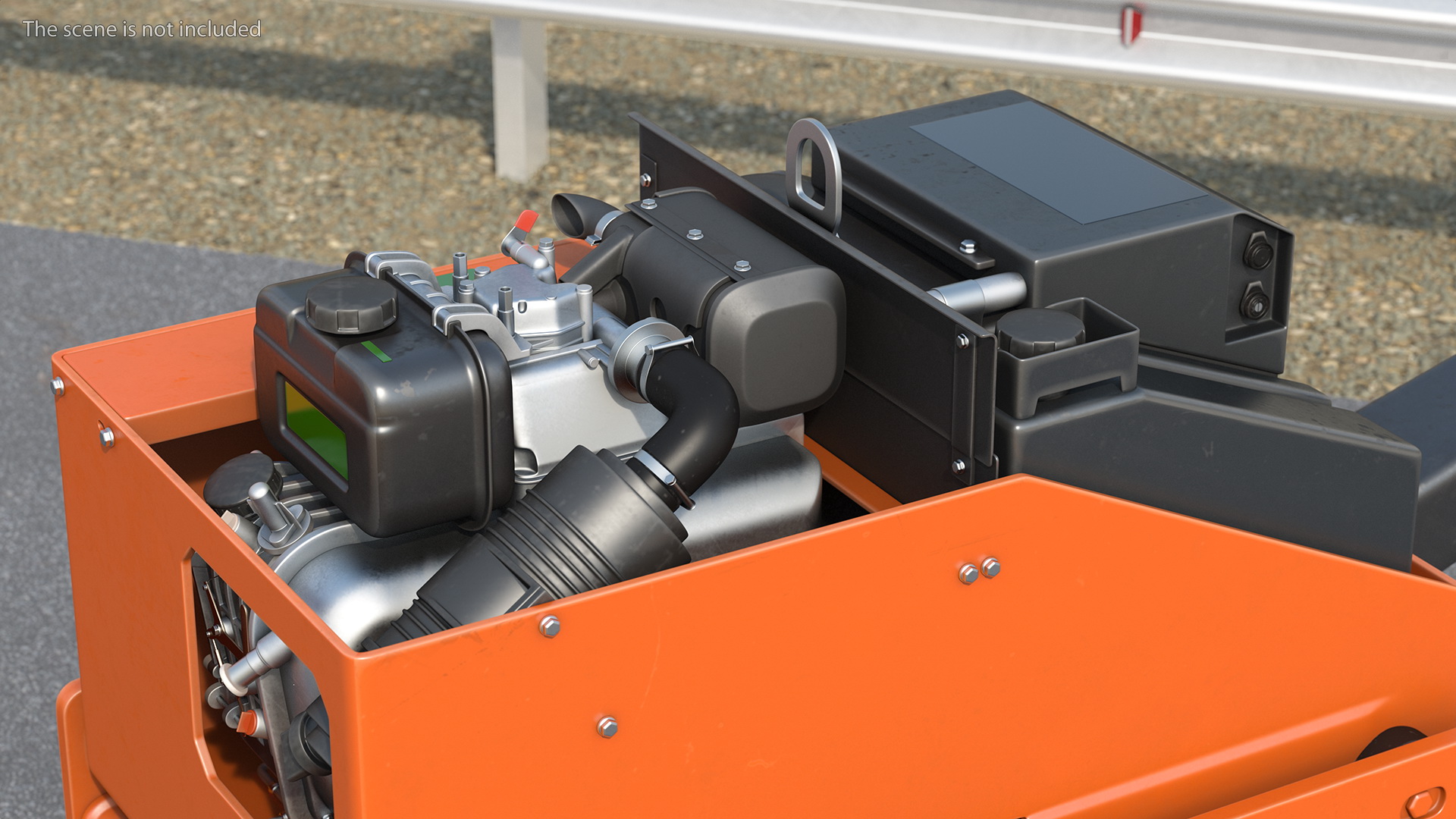 Small Diesel Engine 3D model