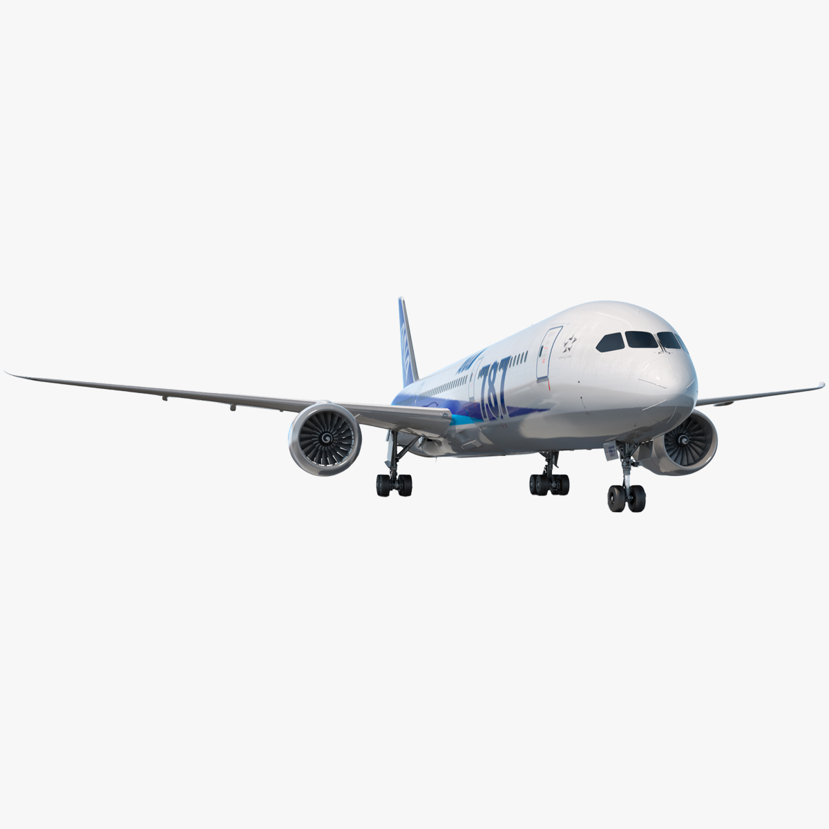 3D model Boeing 787-9 Dreamliner ANA Livery Rigged for Cinema 4D