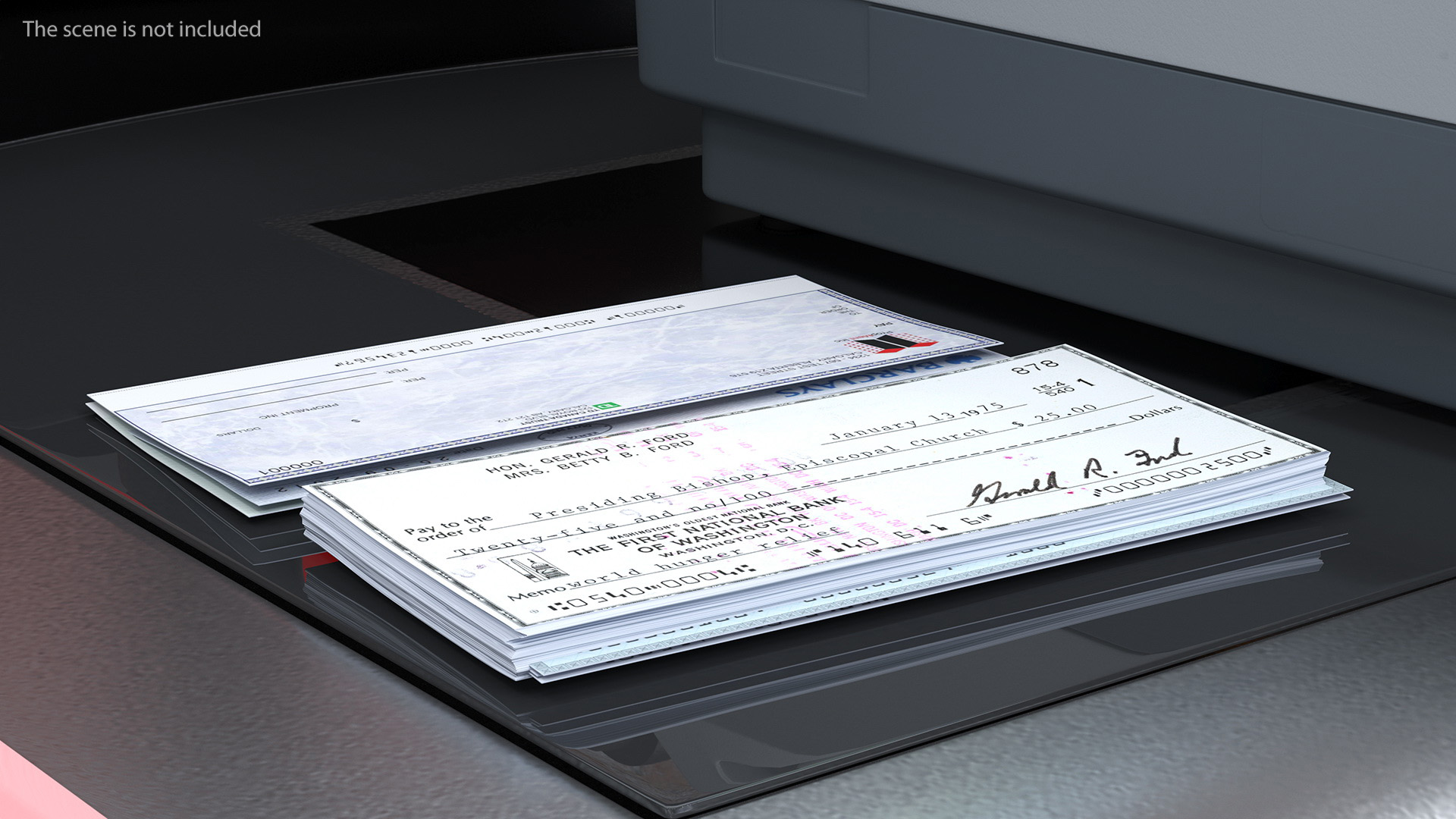 3D Bank Cheque