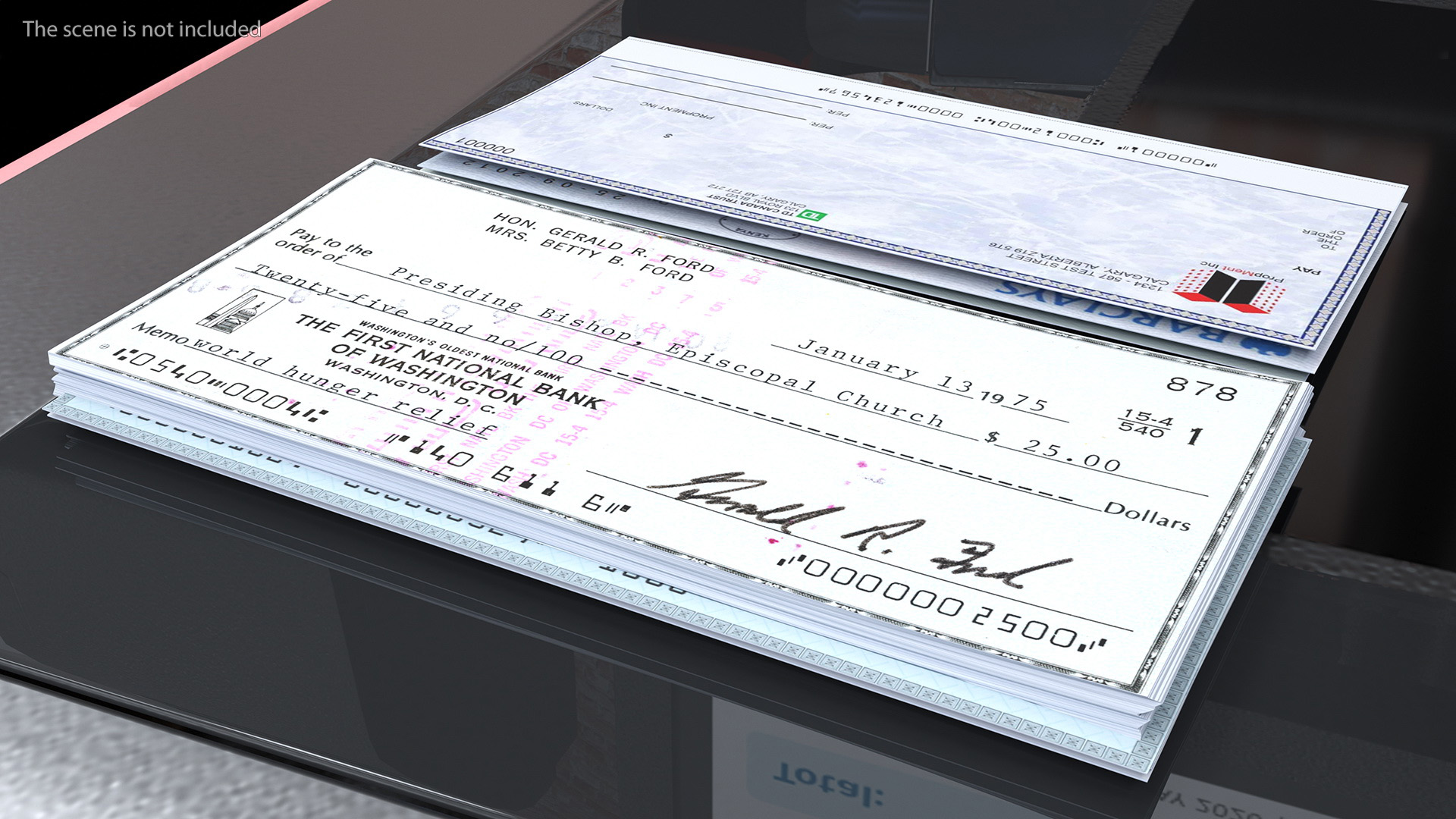 3D Bank Cheque