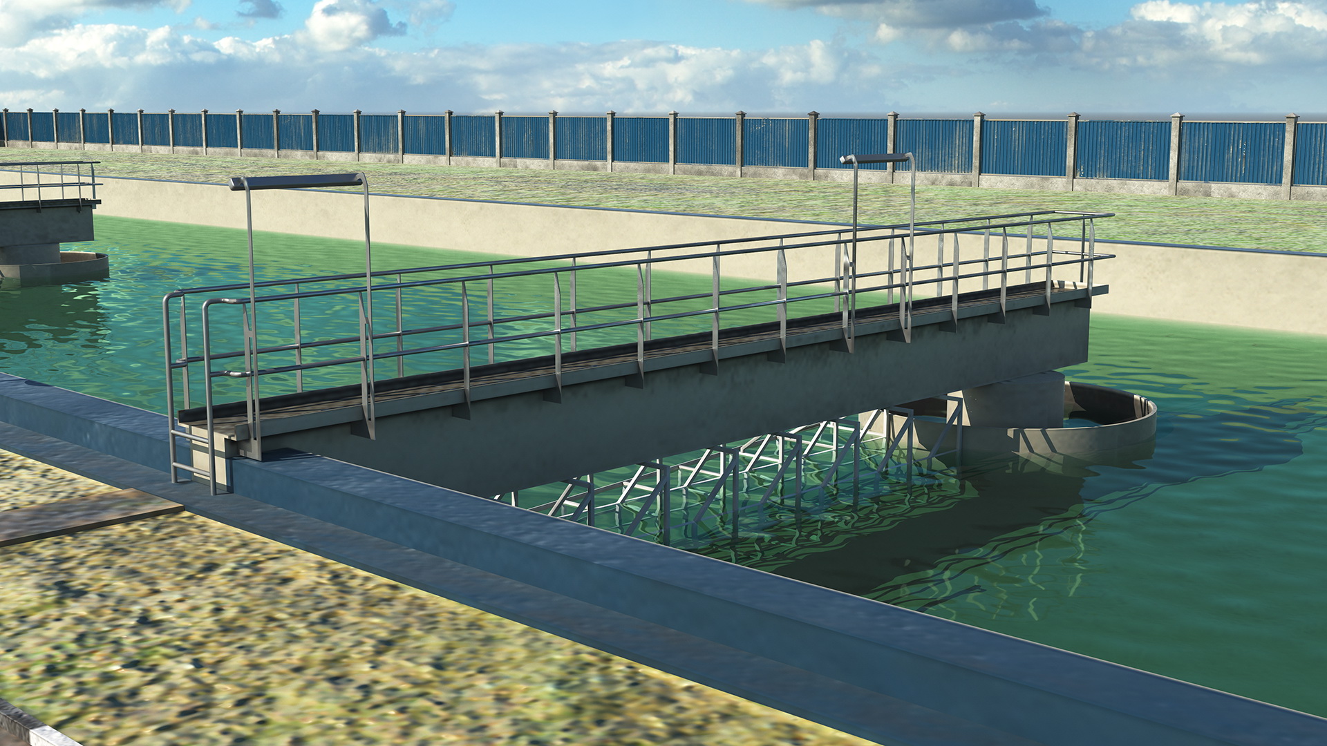 Water Treatment Plant Industrial Structure 3D