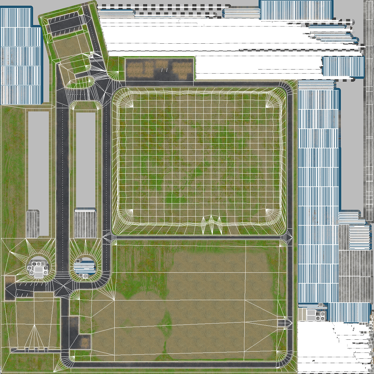 Water Treatment Plant Industrial Structure 3D