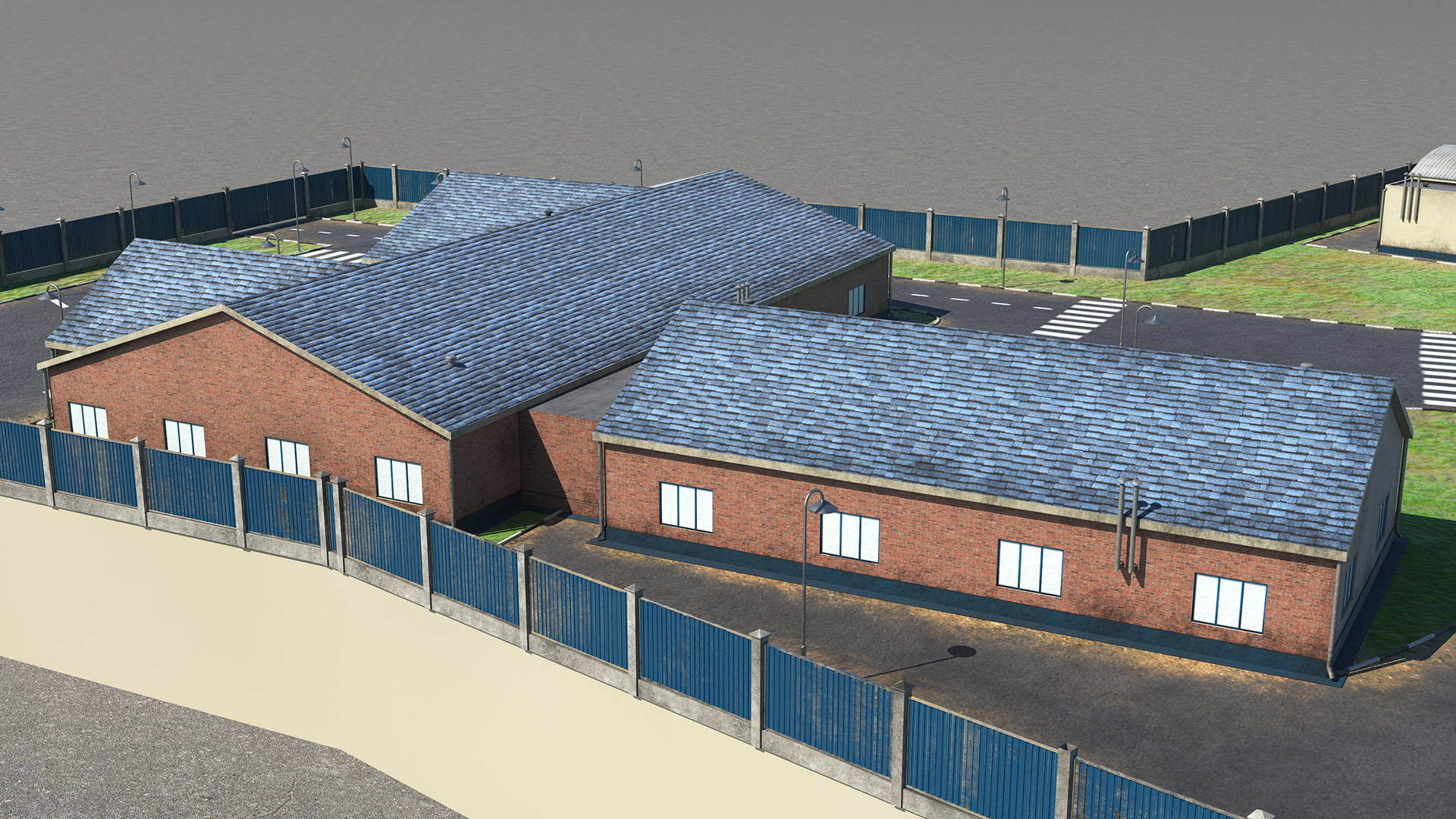 Water Treatment Plant Industrial Structure 3D