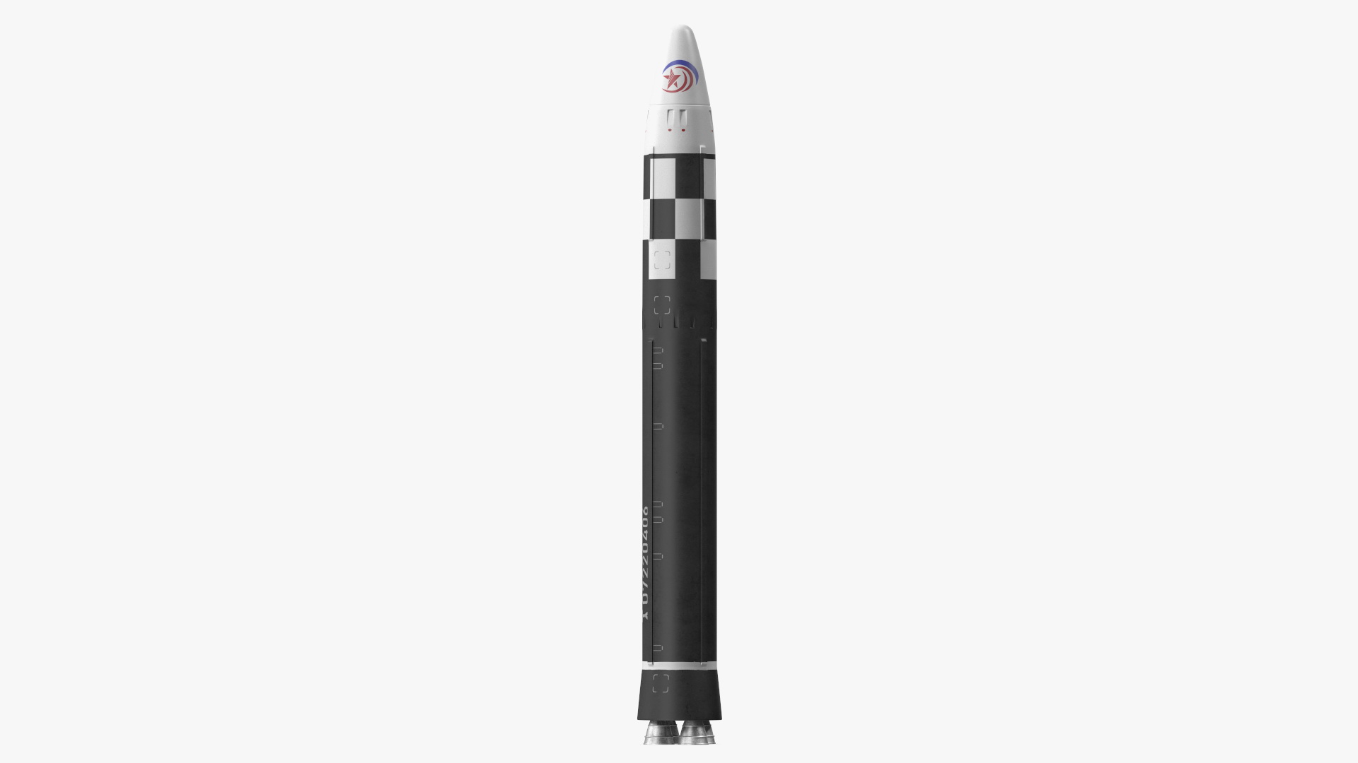 3D model Hwasong-17 Intercontinental Ballistic Missile